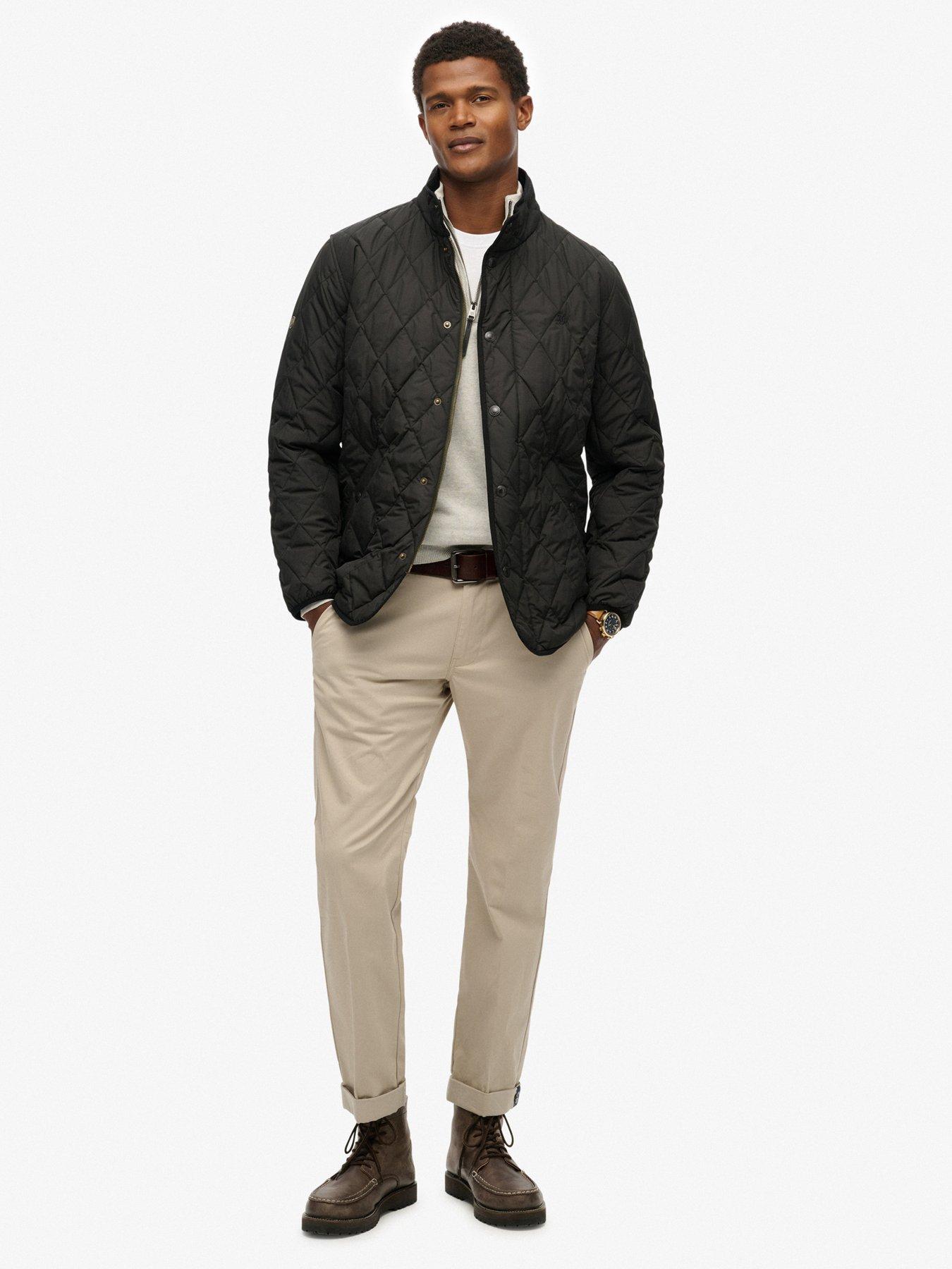  image of superdry-quilted-estate-jacket-black