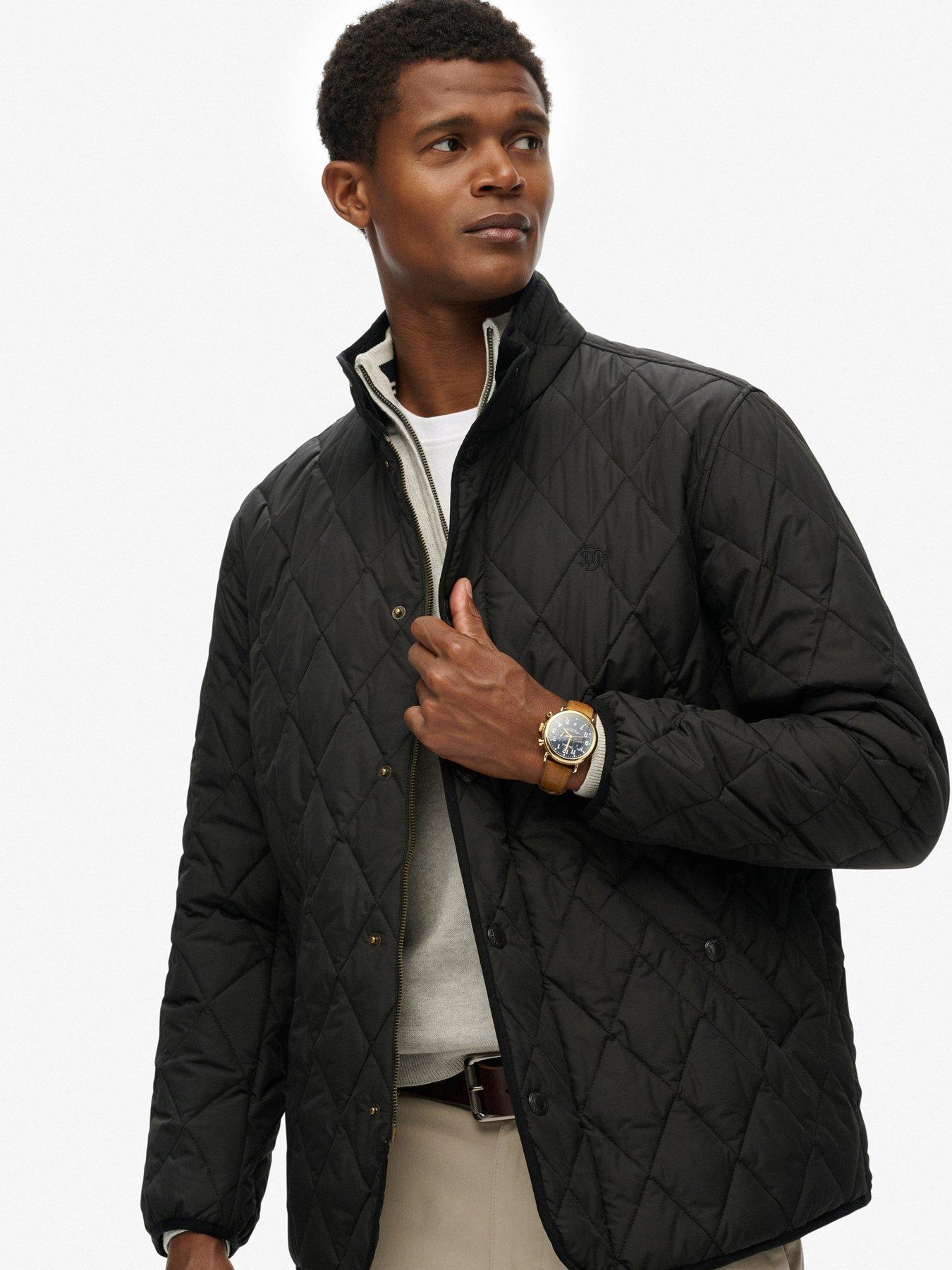  image of superdry-quilted-estate-jacket-black