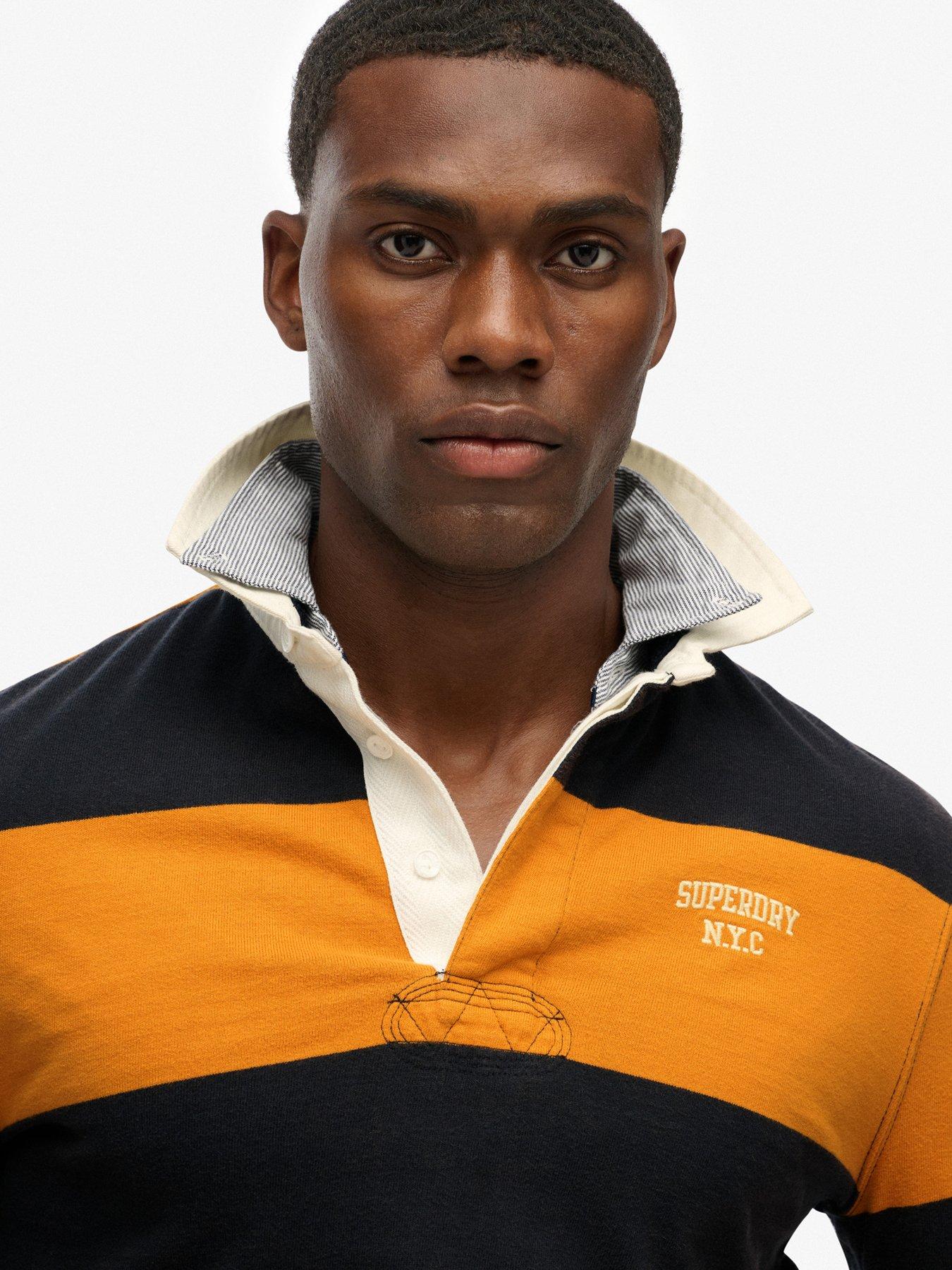  image of superdry-vintage-athletic-rugby-long-sleeve-t-shirt-yellow