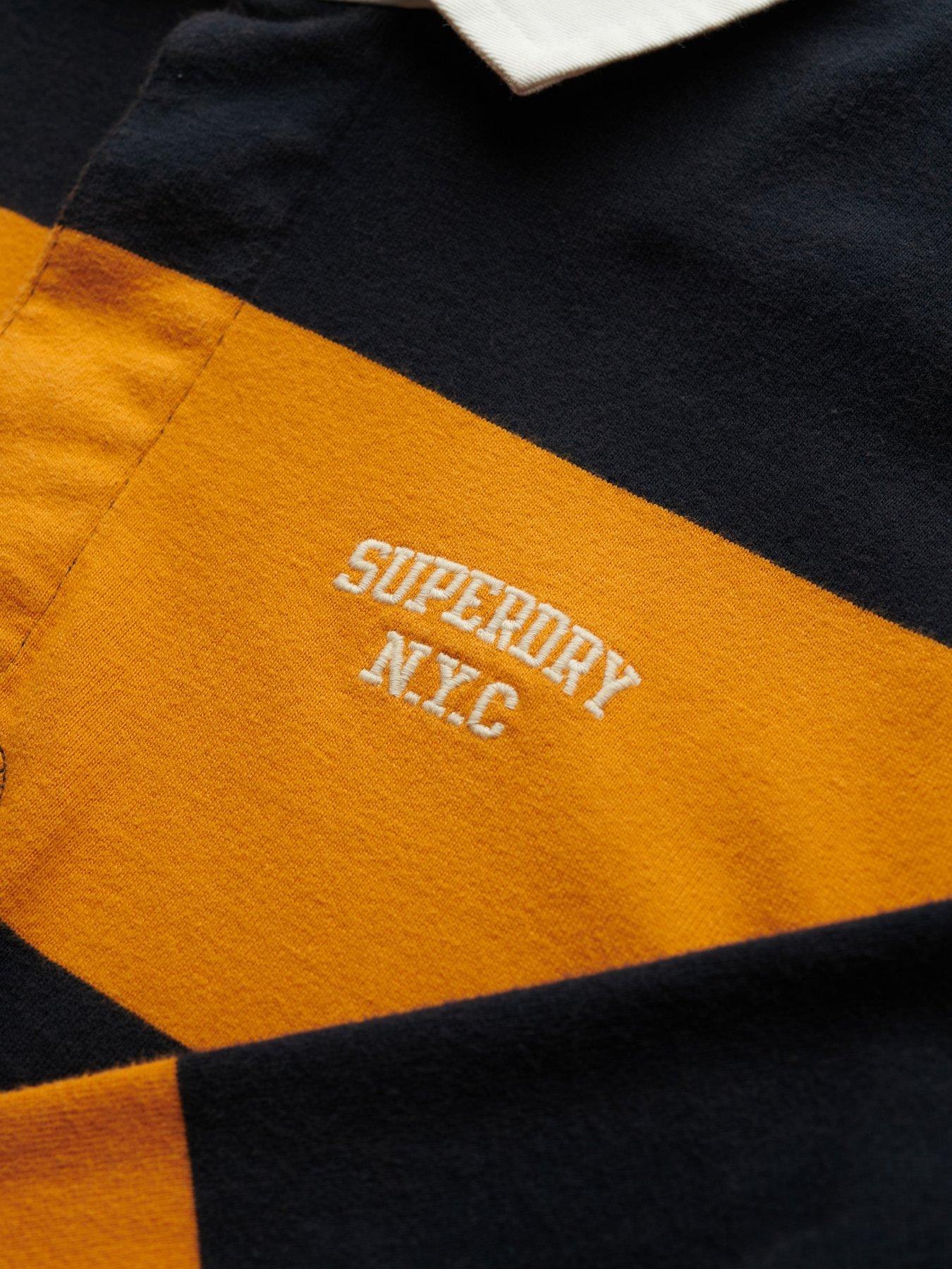  image of superdry-vintage-athletic-rugby-long-sleeve-t-shirt-yellow