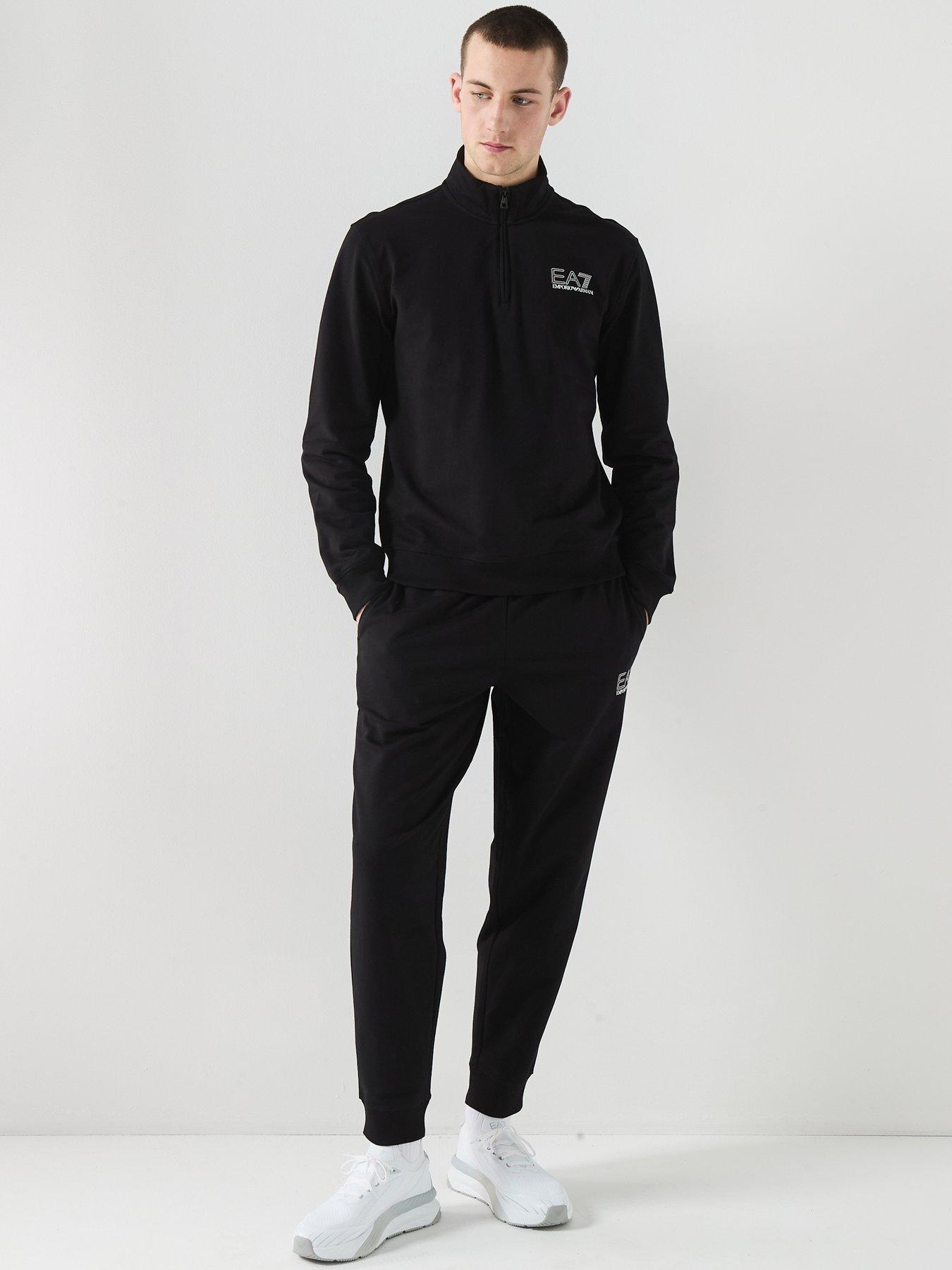 EA7 Emporio Armani Train Visibility 1/4 Zip Tracksuit - Black