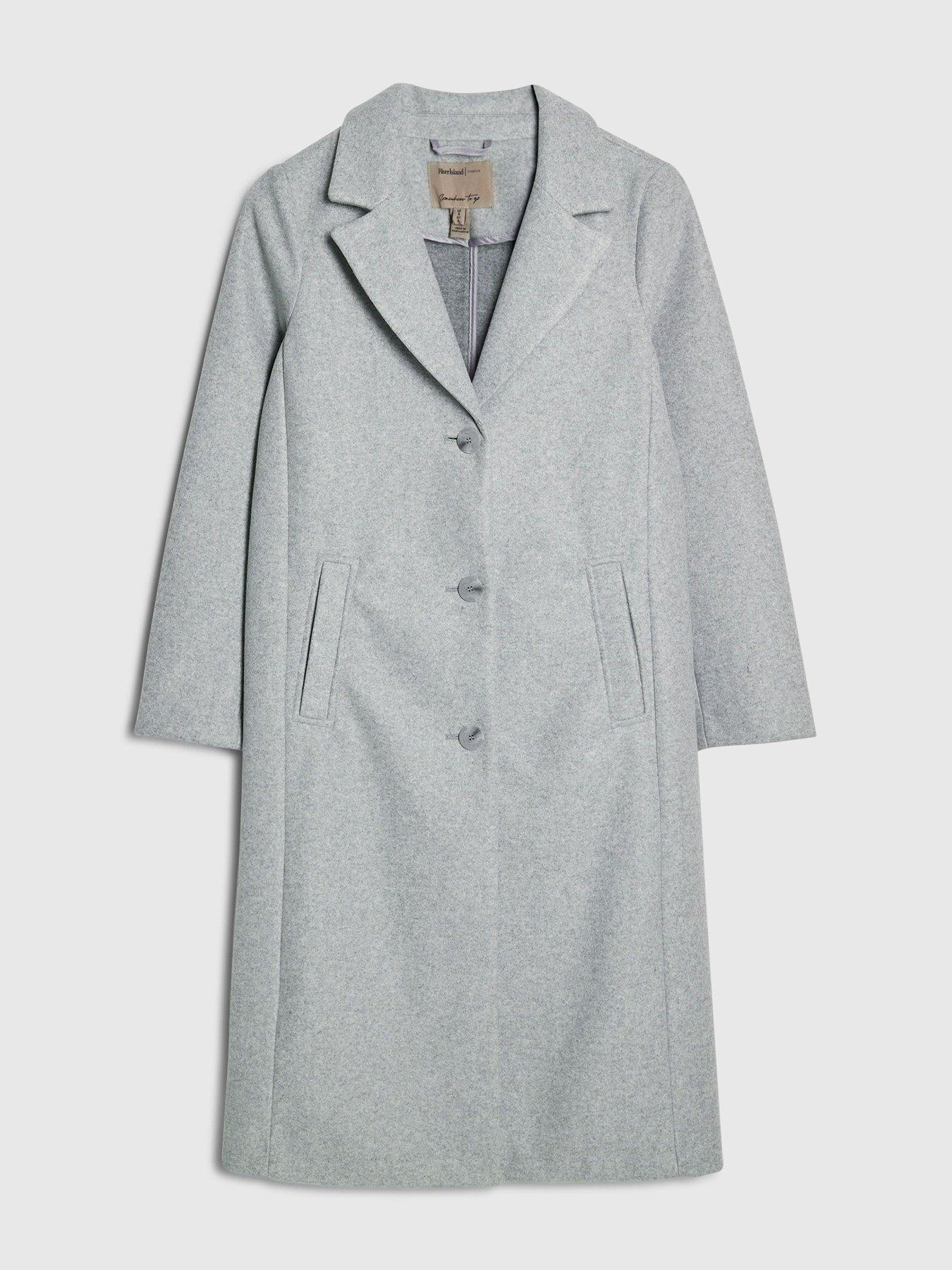  image of river-island-unlined-core-sb-coat-grey