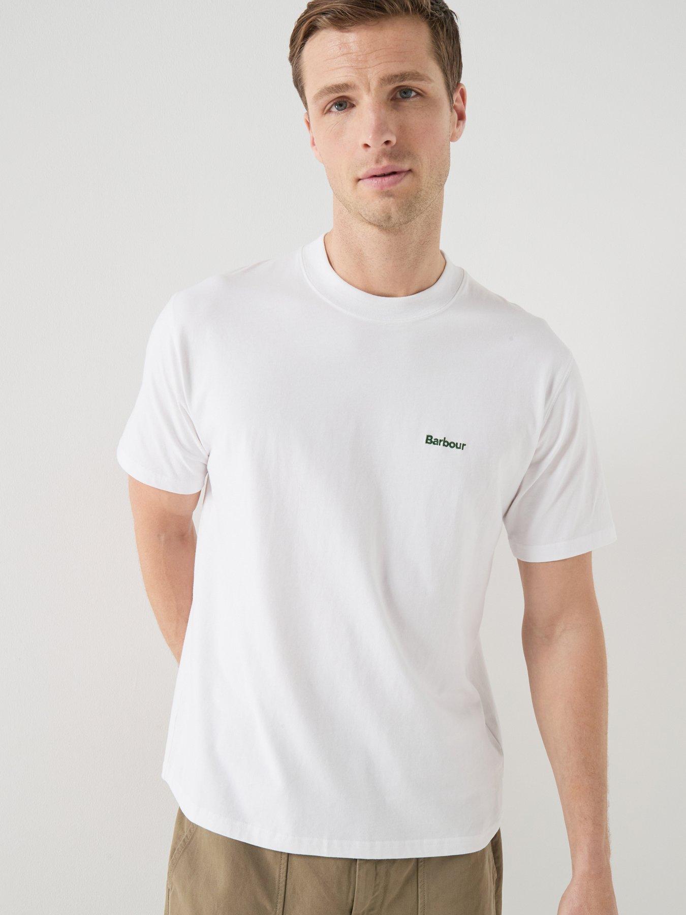 Barbour Dalton Logo Oversized Fit T-Shirt - White