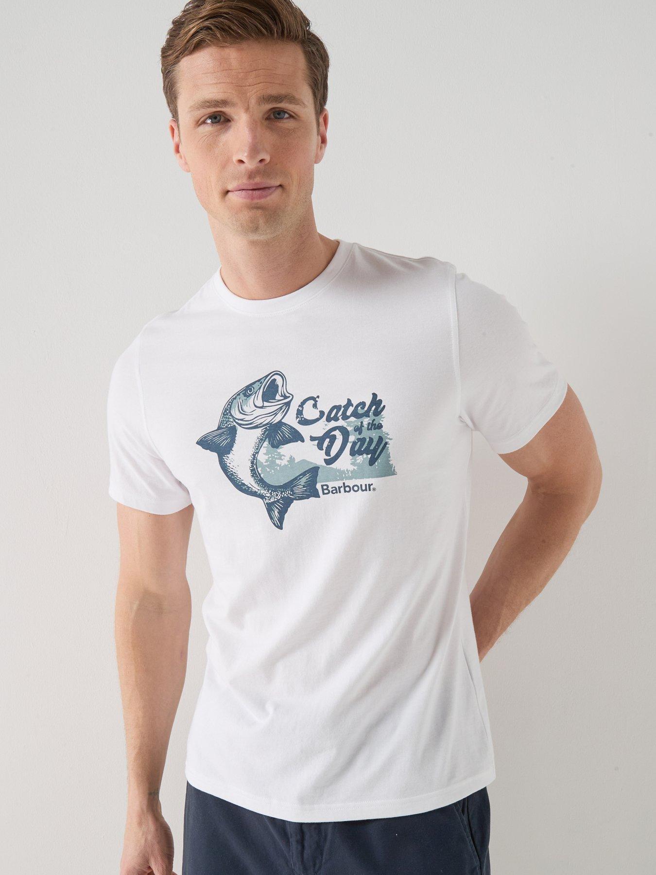  image of barbour-fairlight-graphic-t-shirt-white