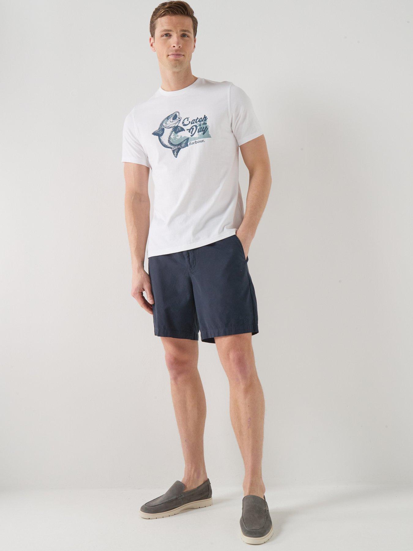  image of barbour-fairlight-graphic-t-shirt-white