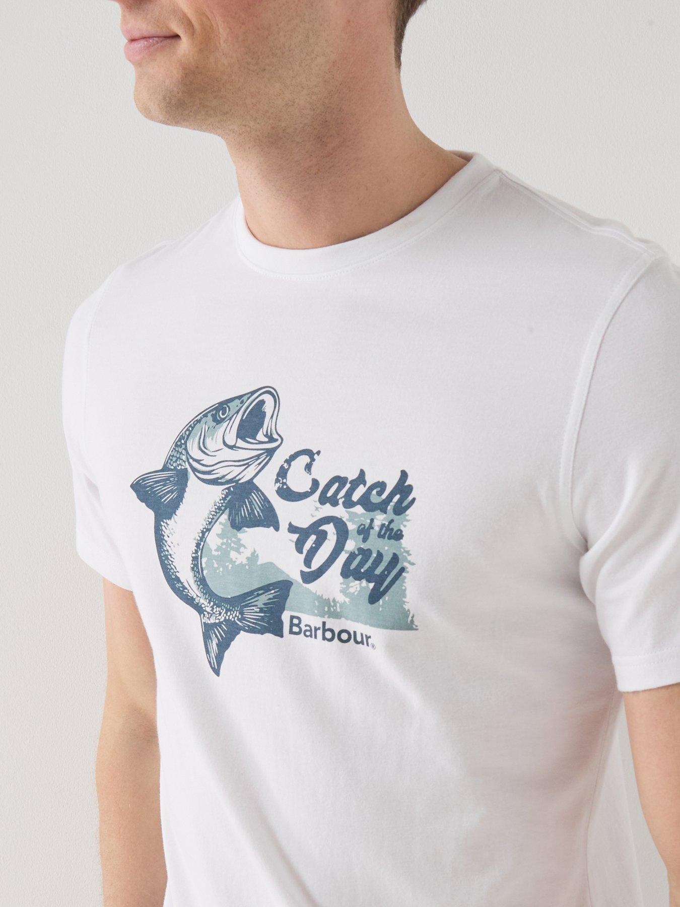  image of barbour-fairlight-graphic-t-shirt-white