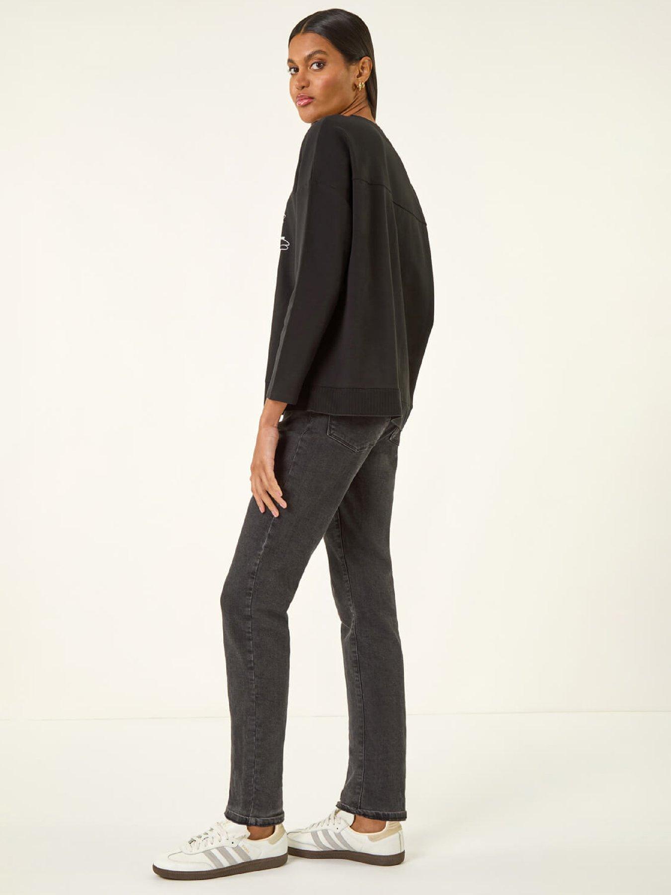  image of roman-floral-print-stretch-top