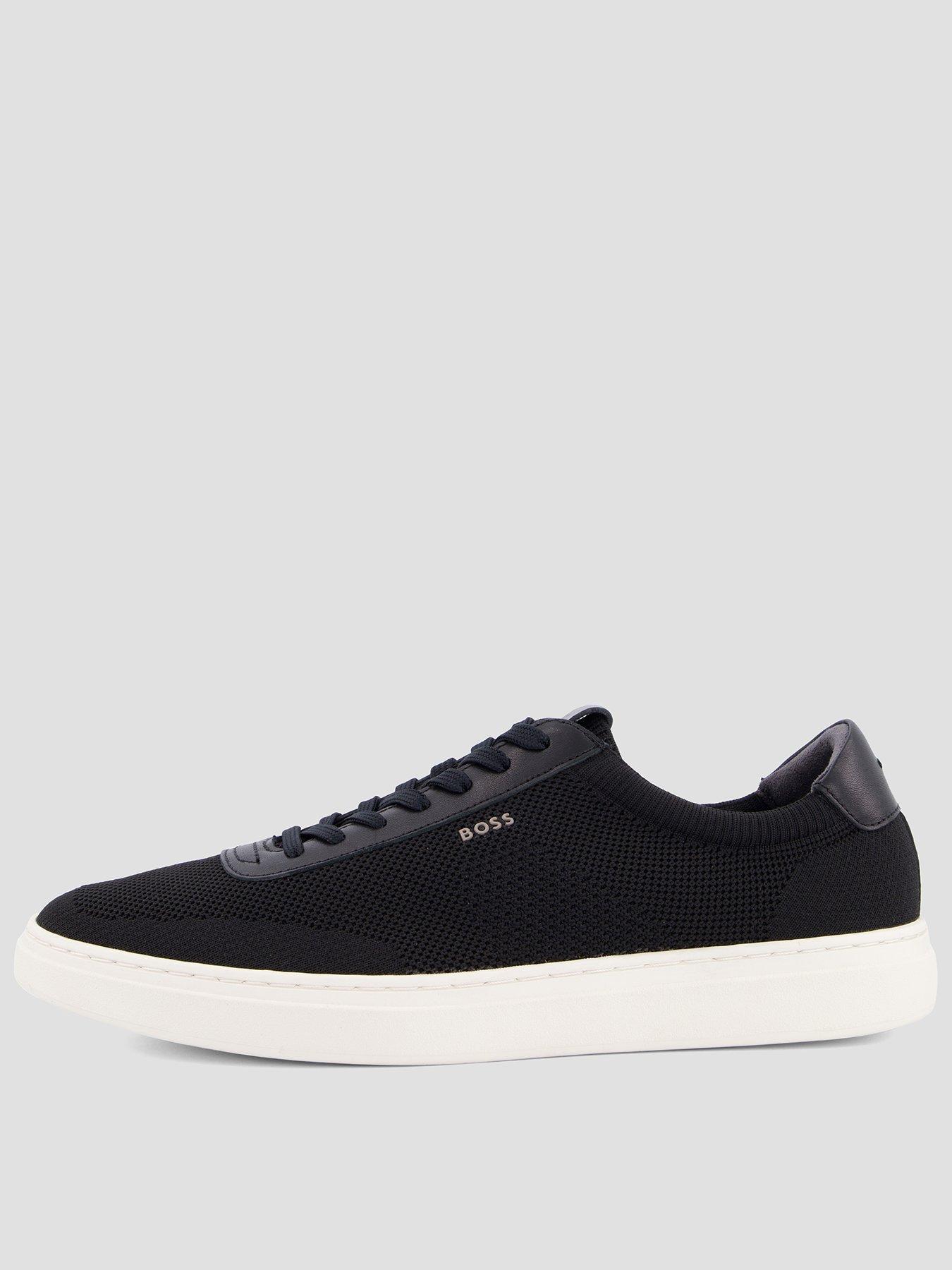 BOSS Kieran Tenn Knitted Cupsole Trainers - Black