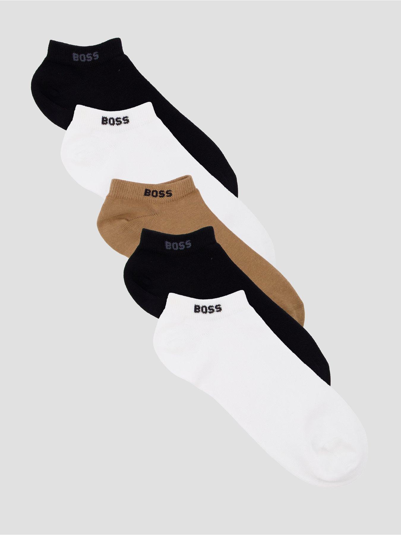 boss-5-pack-short-cotton-crew-socks-white
