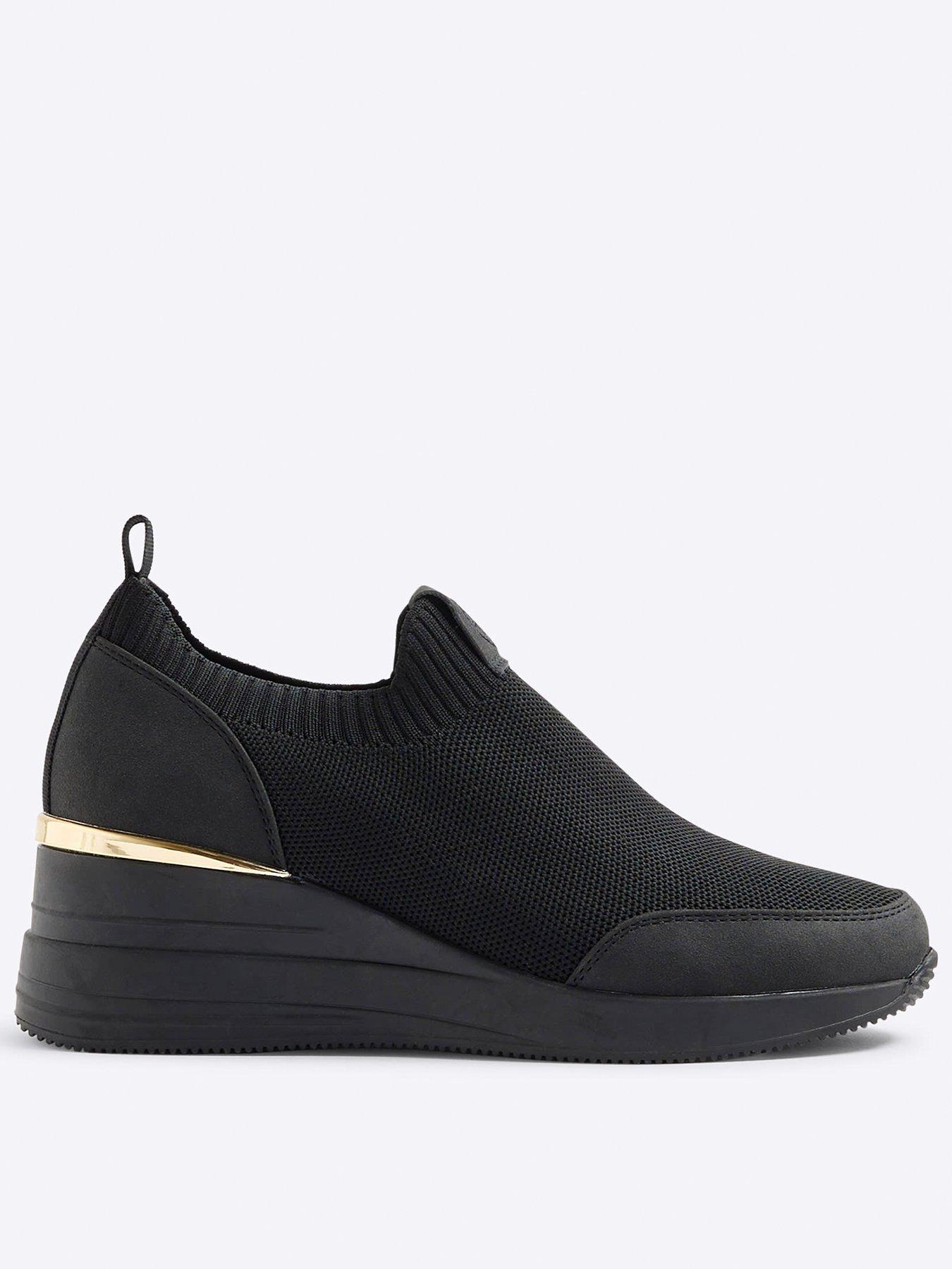 Image 2 of 6 of River Island Wedge Runner - Black