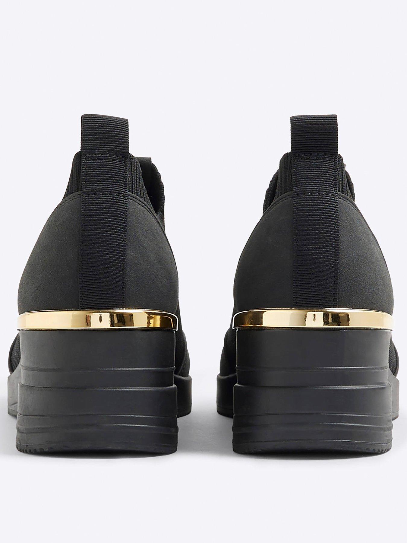 Image 4 of 6 of River Island Wedge Runner - Black