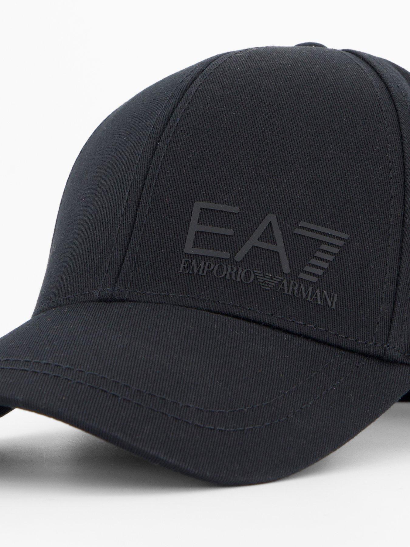  image of ea7-emporio-armani-logo-baseball-cap-black