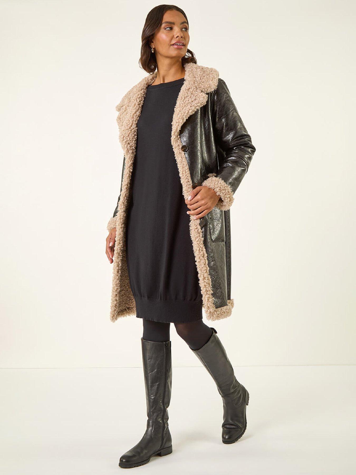 Roman Faux Fur Textured Coat