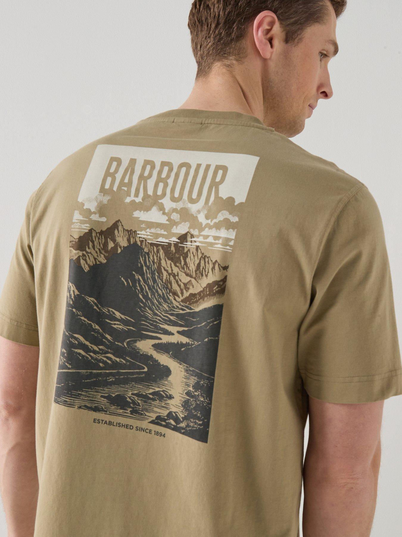 Barbour Morden Back Graphic Relaxed Fit T-Shirt - Khaki