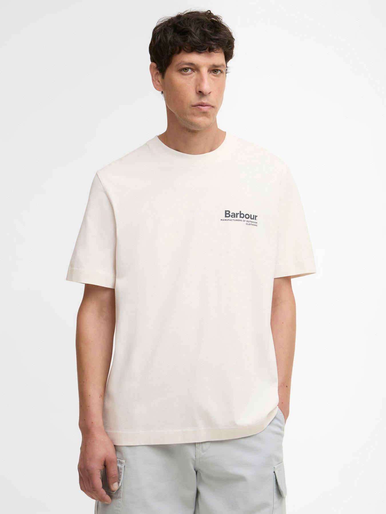 Barbour Barbour Wildfell Back Graphic Relaxed Fit T-shirt - Off White