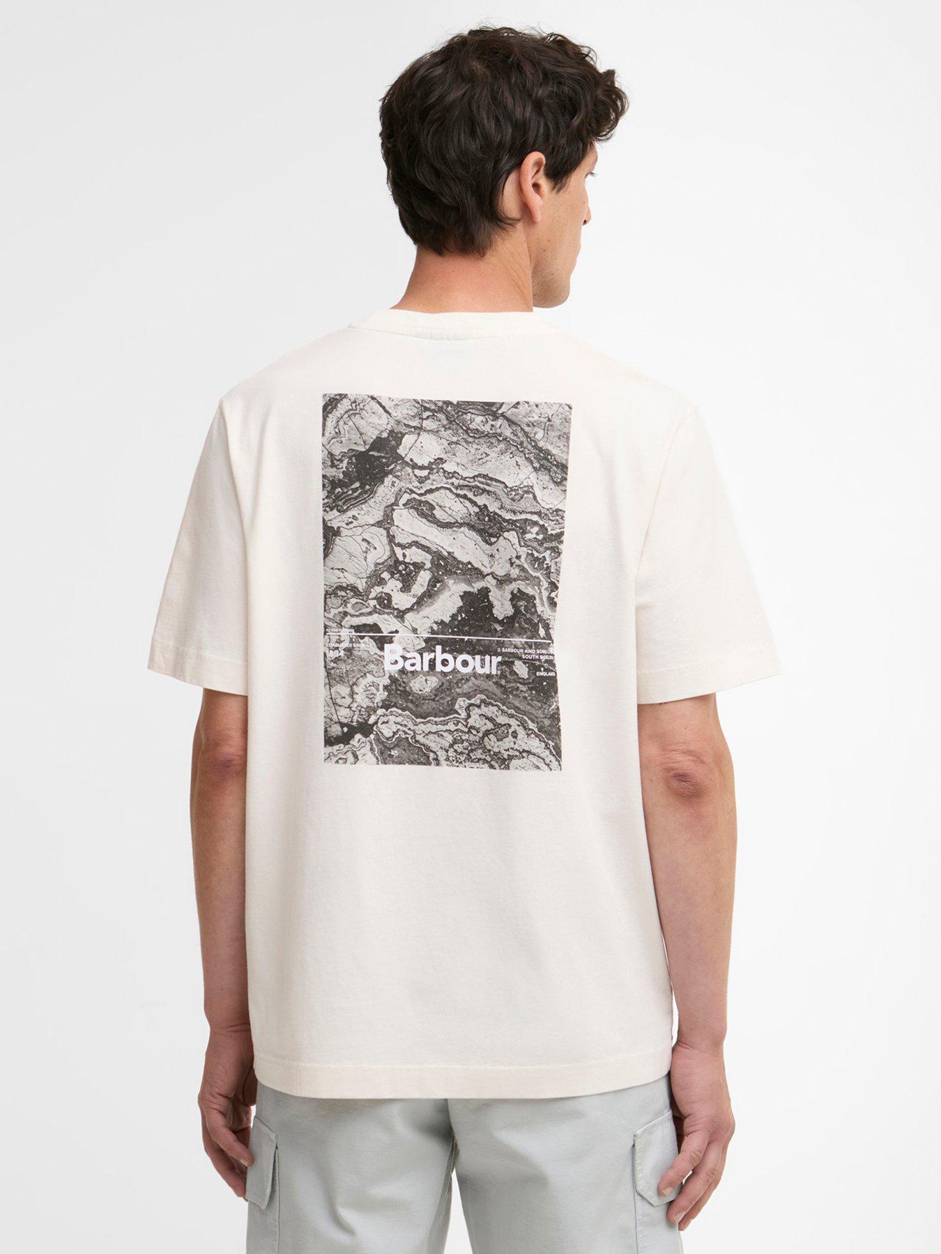 Barbour Barbour Wildfell Back Graphic Relaxed Fit T-shirt - Off White