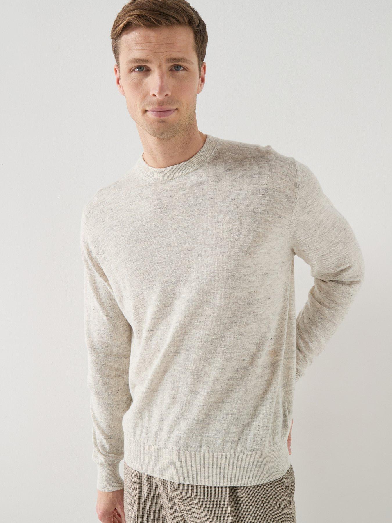 barbour-flaxby-linen-blend-crew-neck-knitted-jumper-light-beige