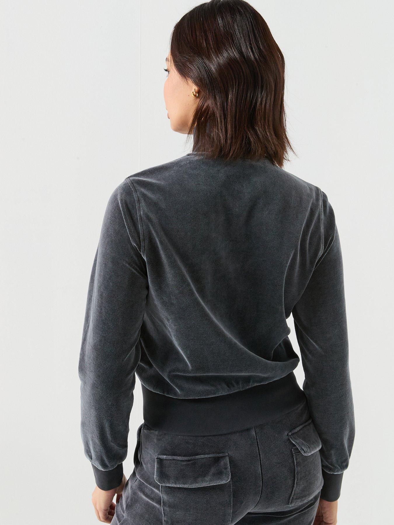  image of guess-jeans-rhinestone-jacket-black