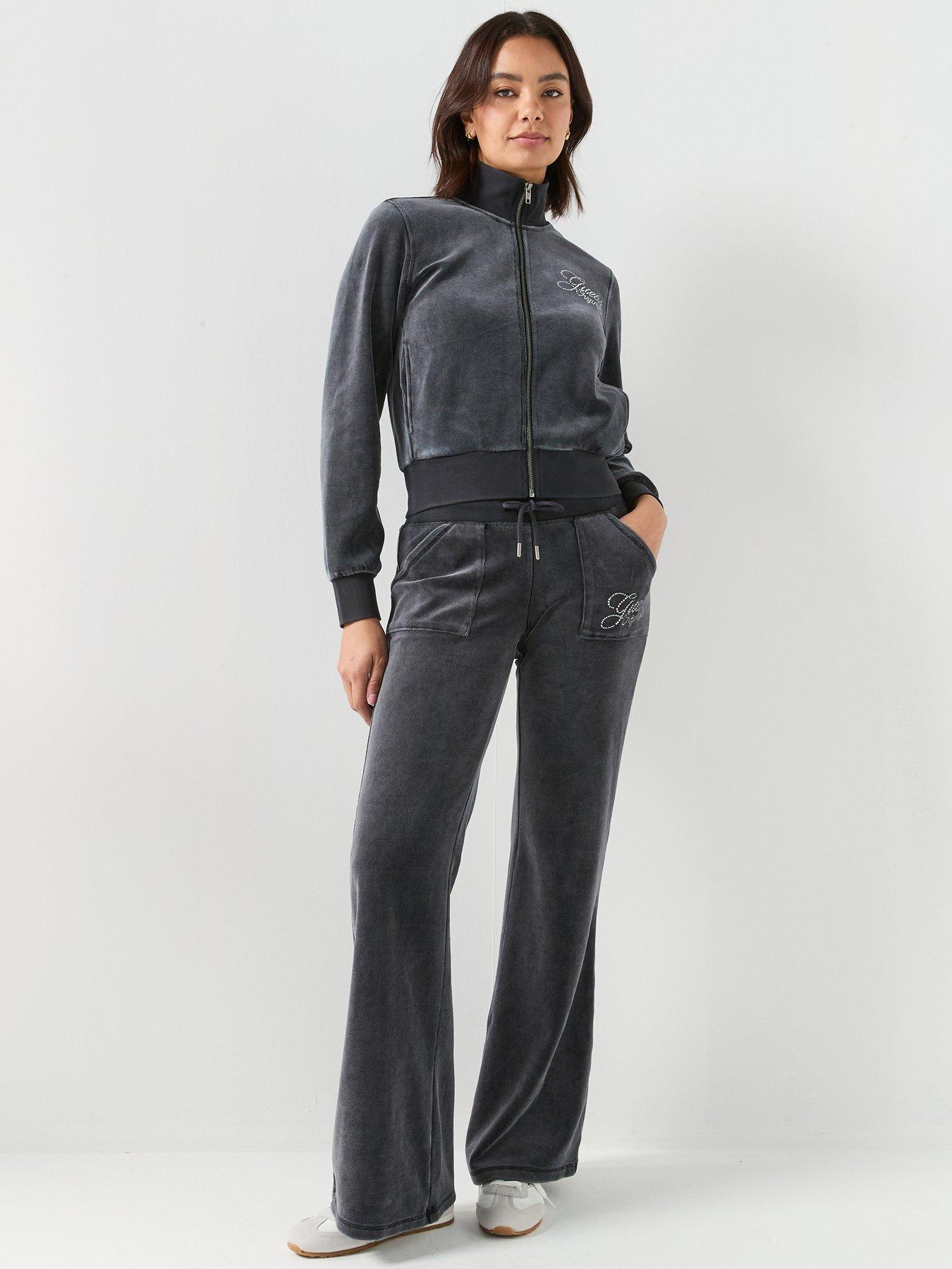  image of guess-jeans-rhinestone-jacket-black