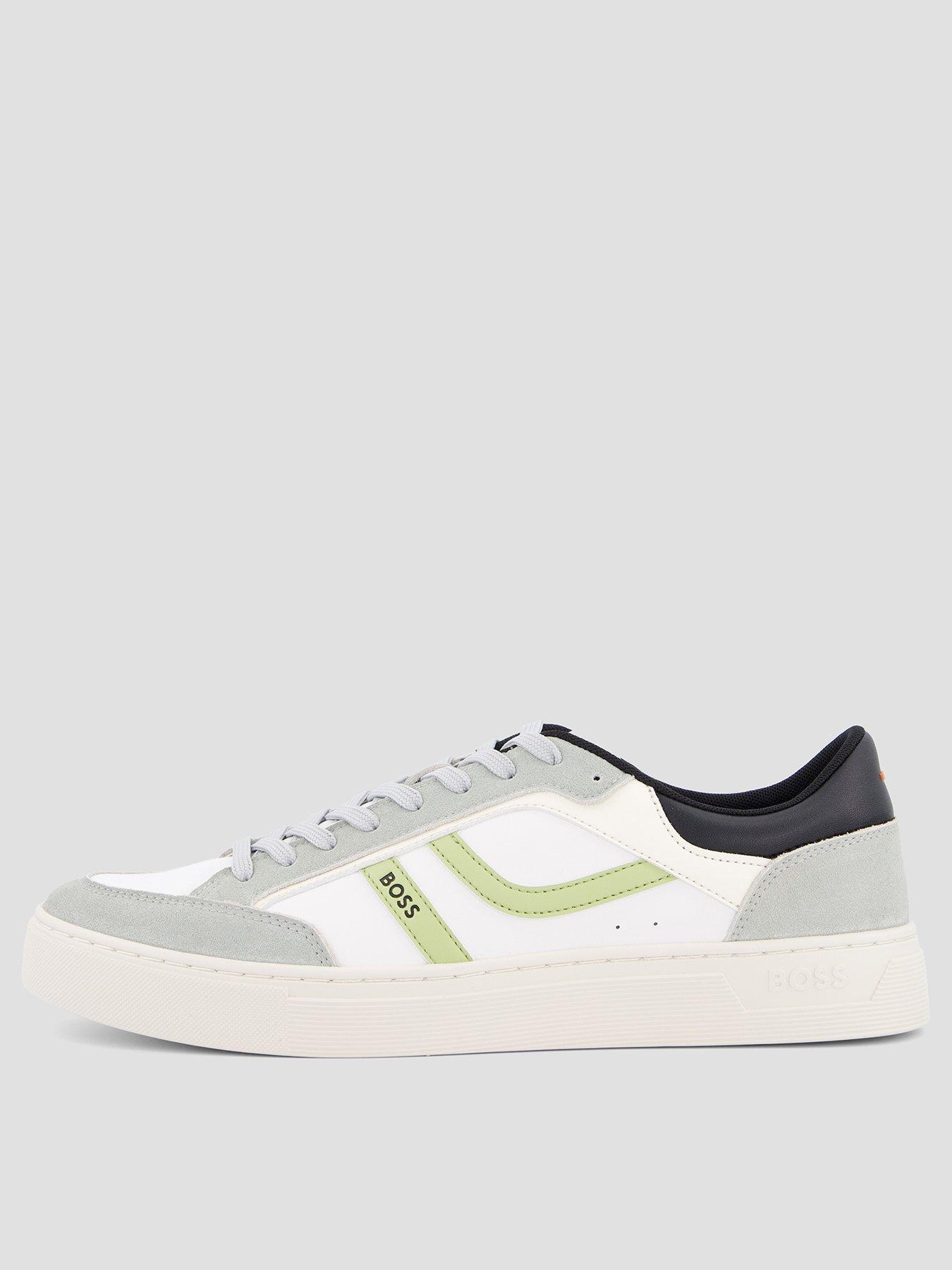 BOSS Orange Rhys Tenn Pu Mix Trainers - Grey