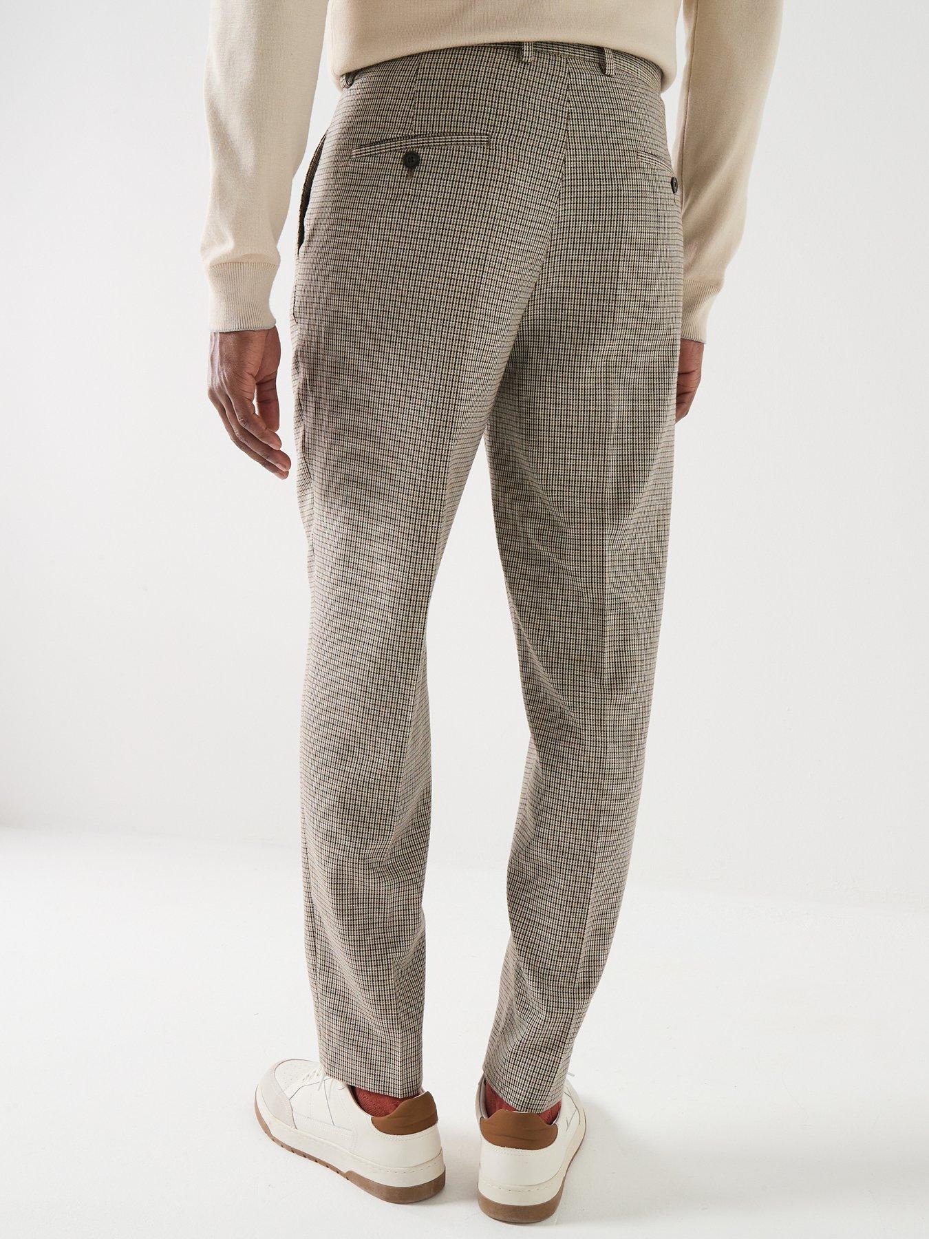  image of barbour-forstone-houndstooth-trousers-grey