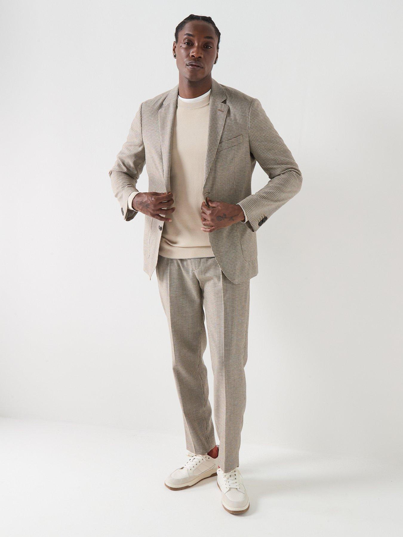  image of barbour-forstone-houndstooth-trousers-grey