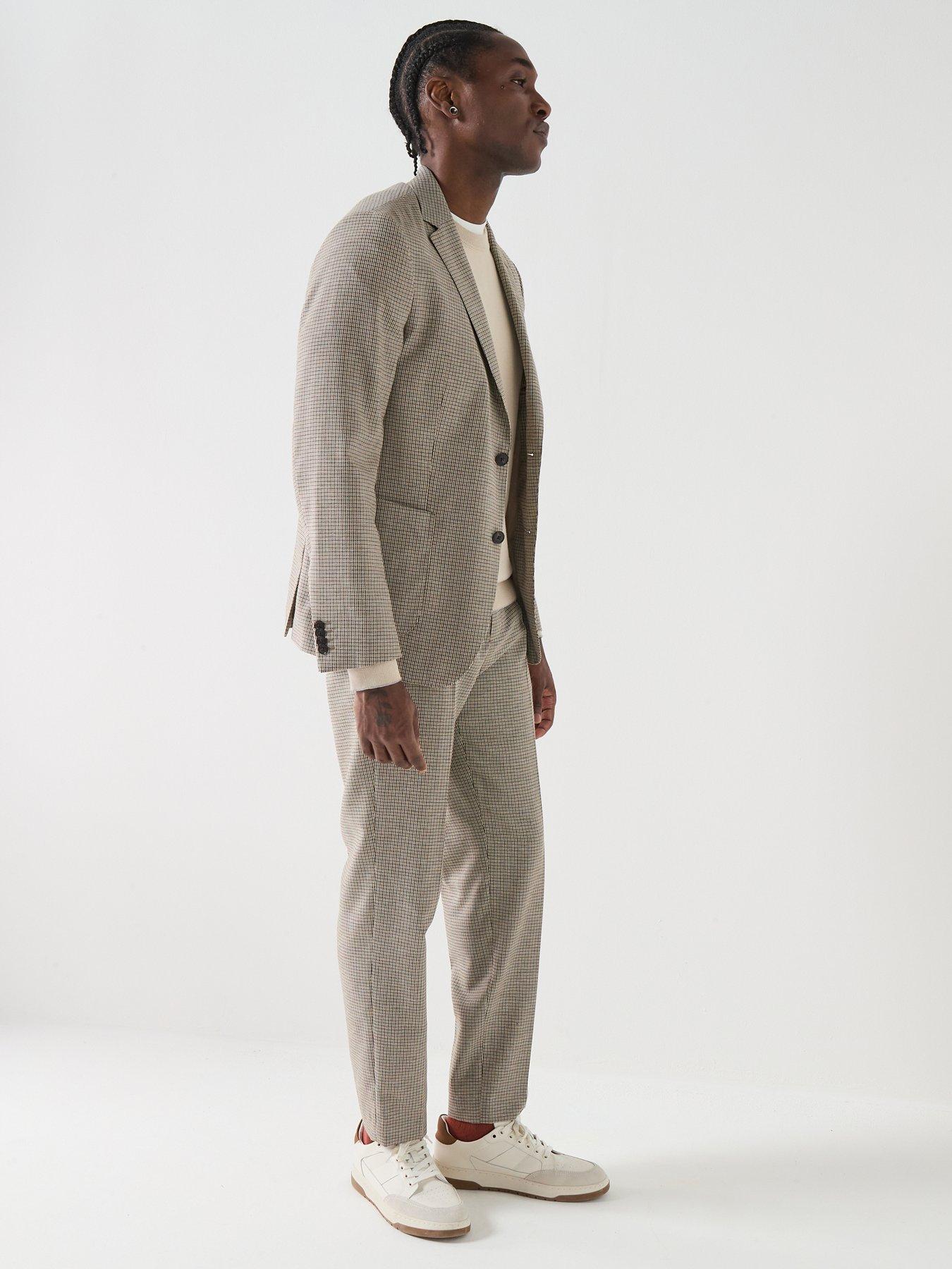  image of barbour-forstone-houndstooth-trousers-grey