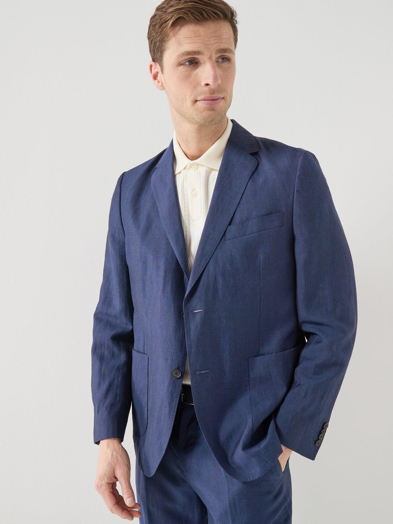 Barbour Willowtree Linen Blend Blazer - Navy