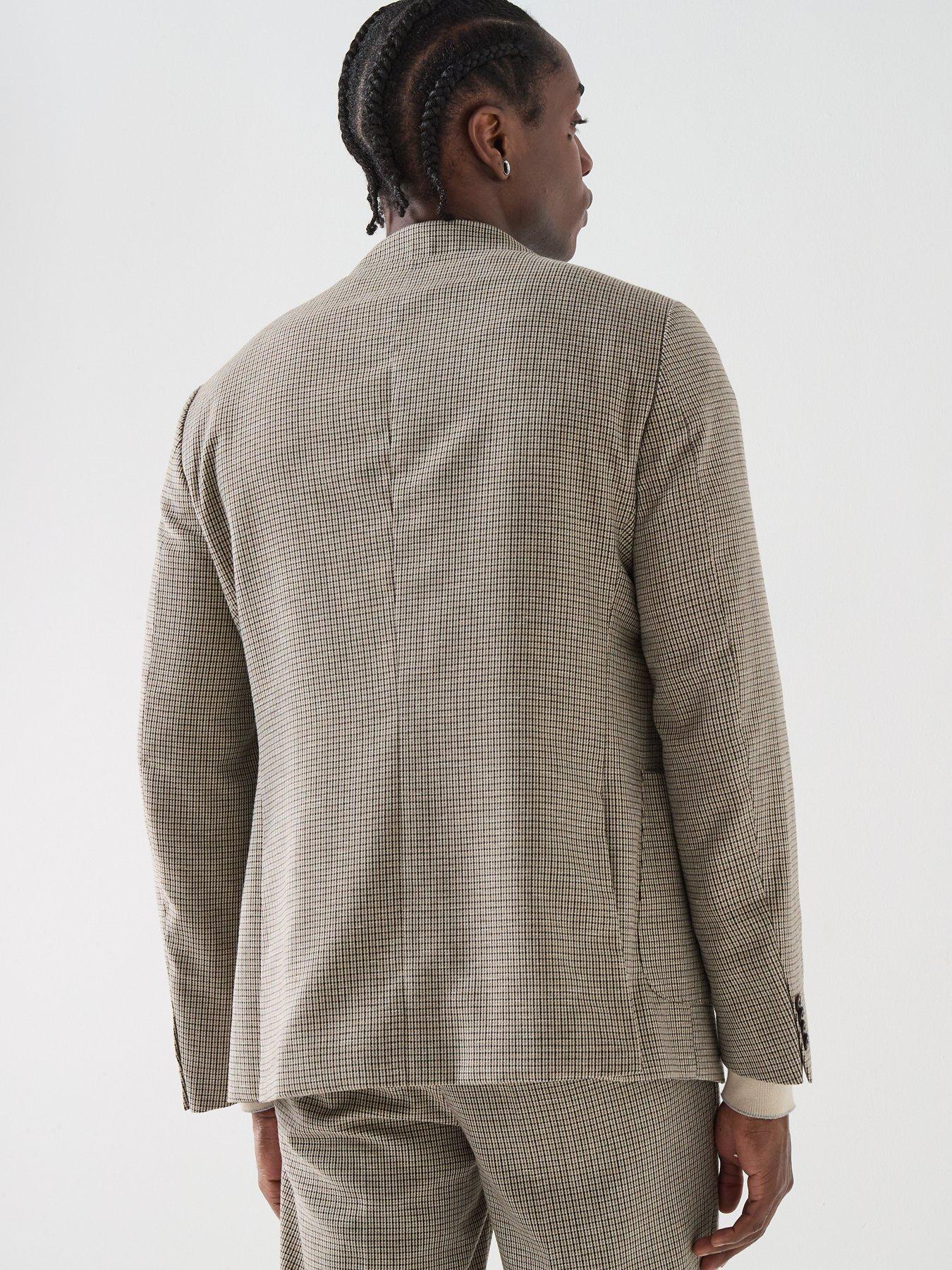  image of barbour-forstone-houndstooth-blazer-grey