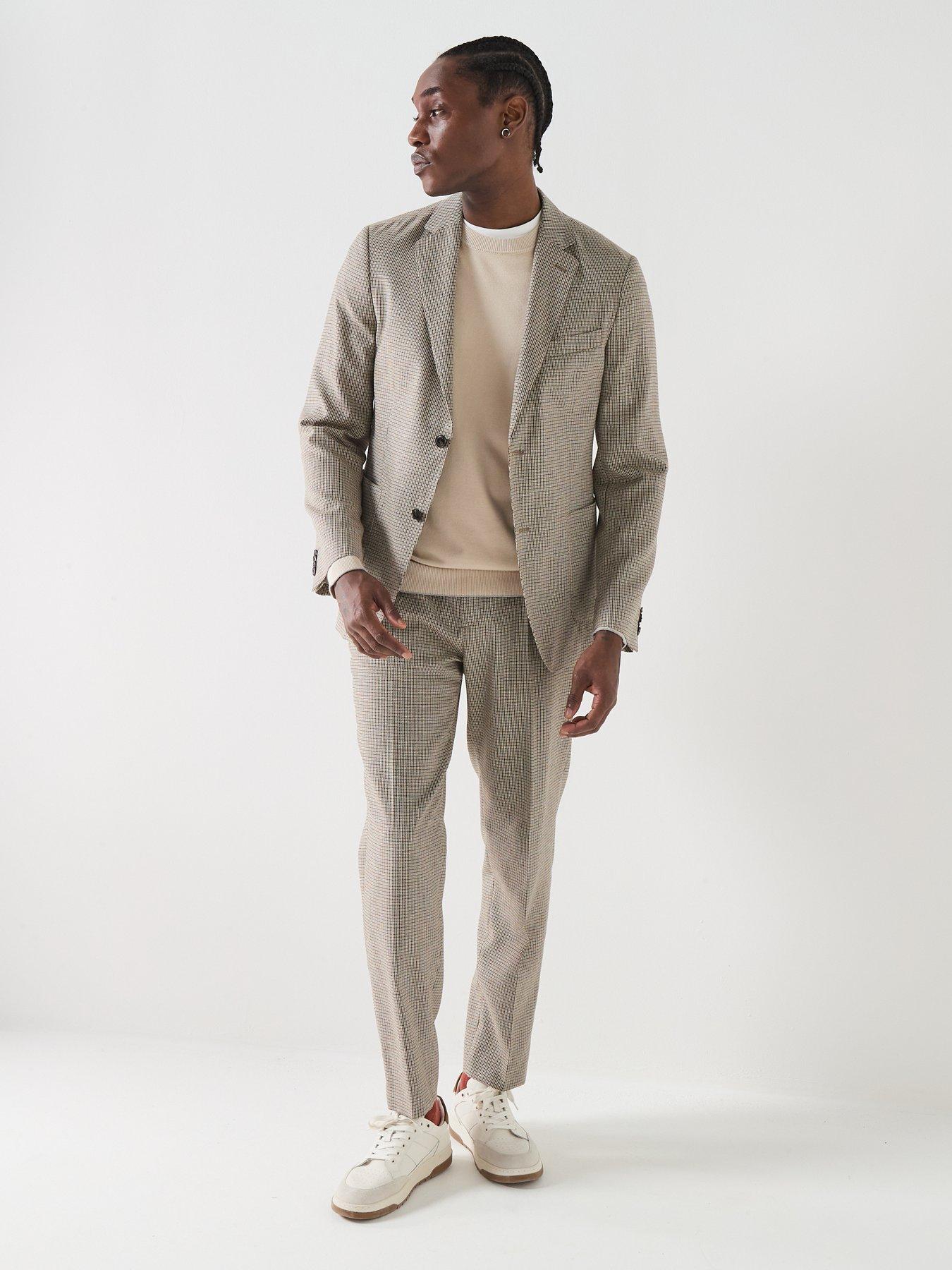  image of barbour-forstone-houndstooth-blazer-grey