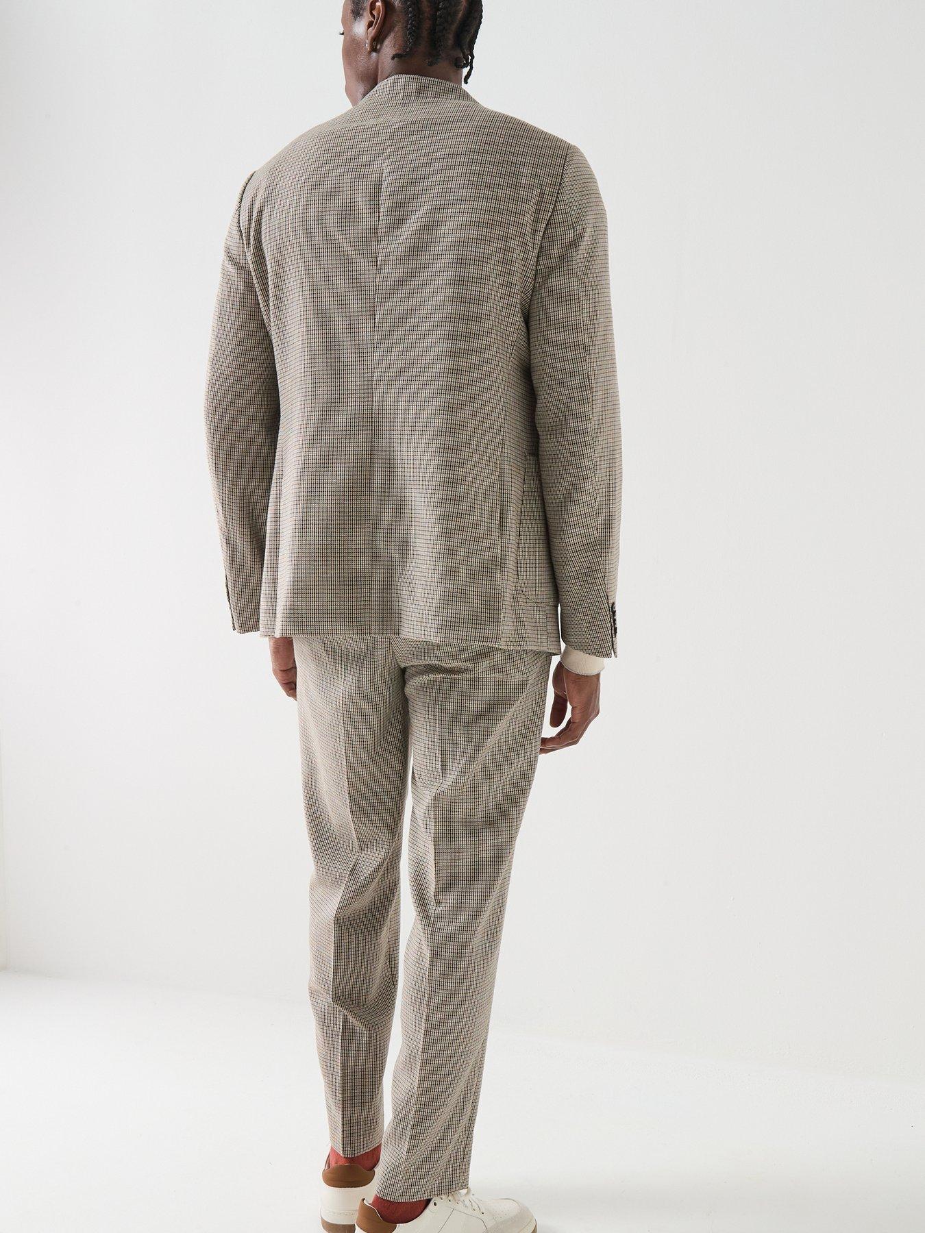  image of barbour-forstone-houndstooth-blazer-grey