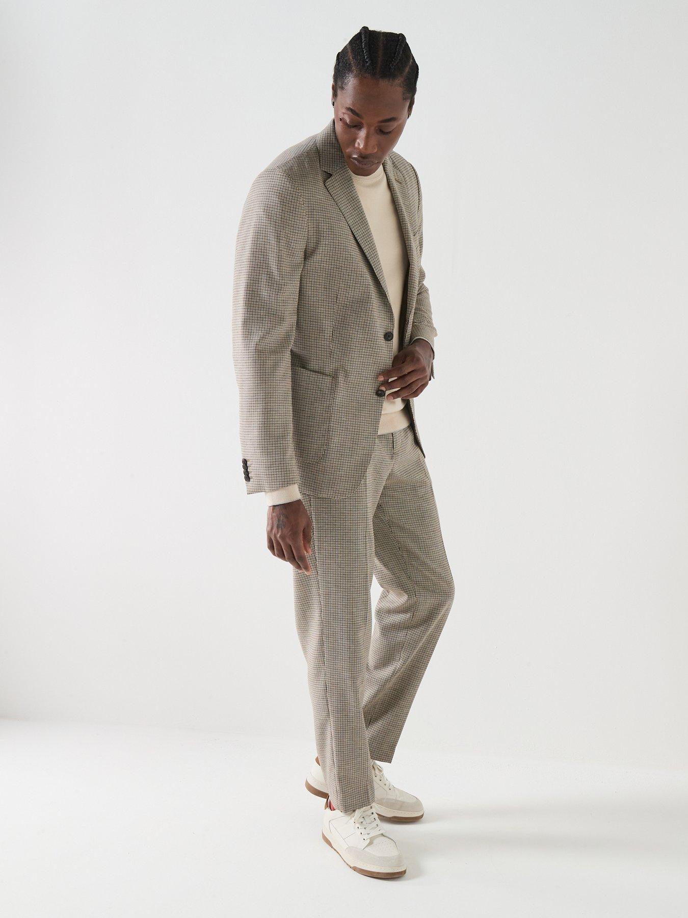  image of barbour-forstone-houndstooth-blazer-grey