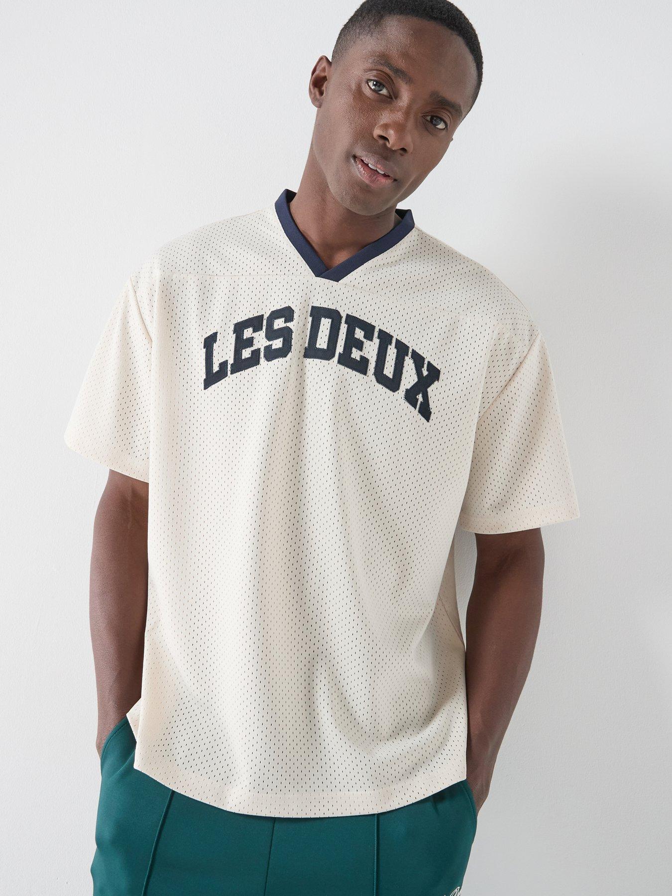 Image 1 of 6 of Les Deux Bronson Mesh T-Shirt - Off White