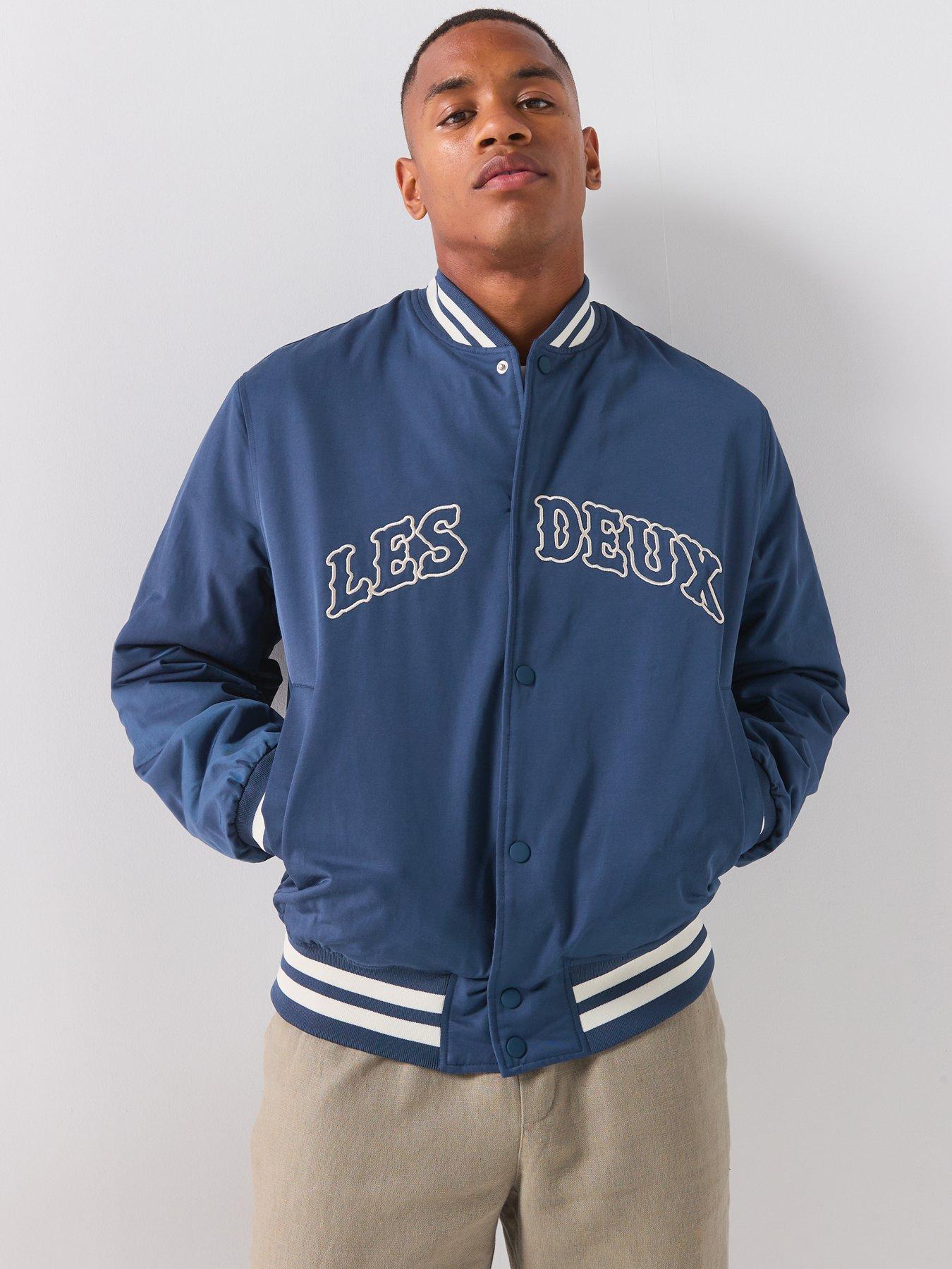 Les Deux Varsity Tech Jacket - Blue