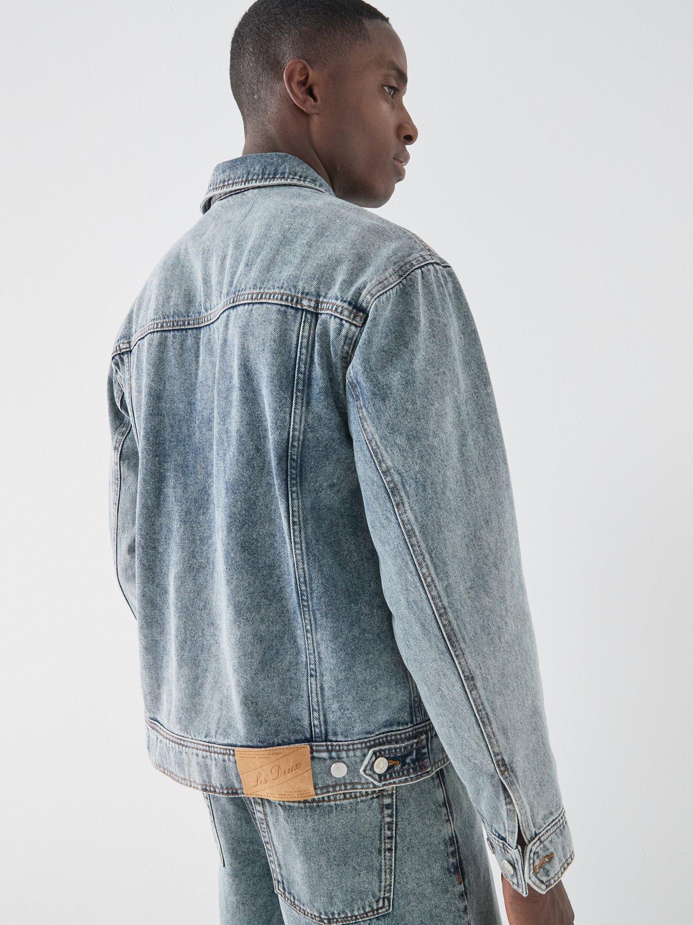 stillFront image of les-deux-rally-ice-blue-denim-jacket-light-blue