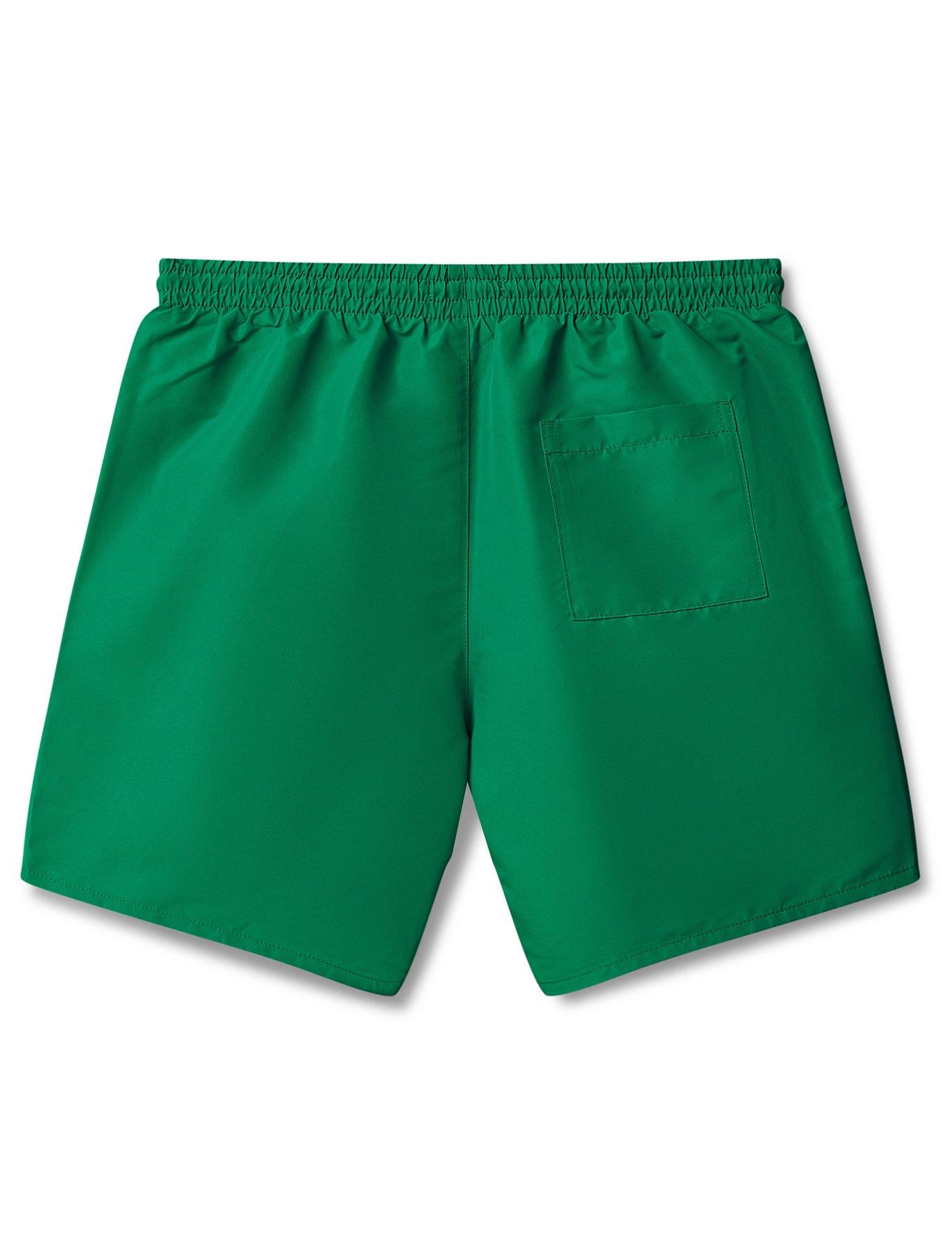 Image 2 of 2 of Calvin Klein Boys Medium Drawstring Swim Shorts - Green
