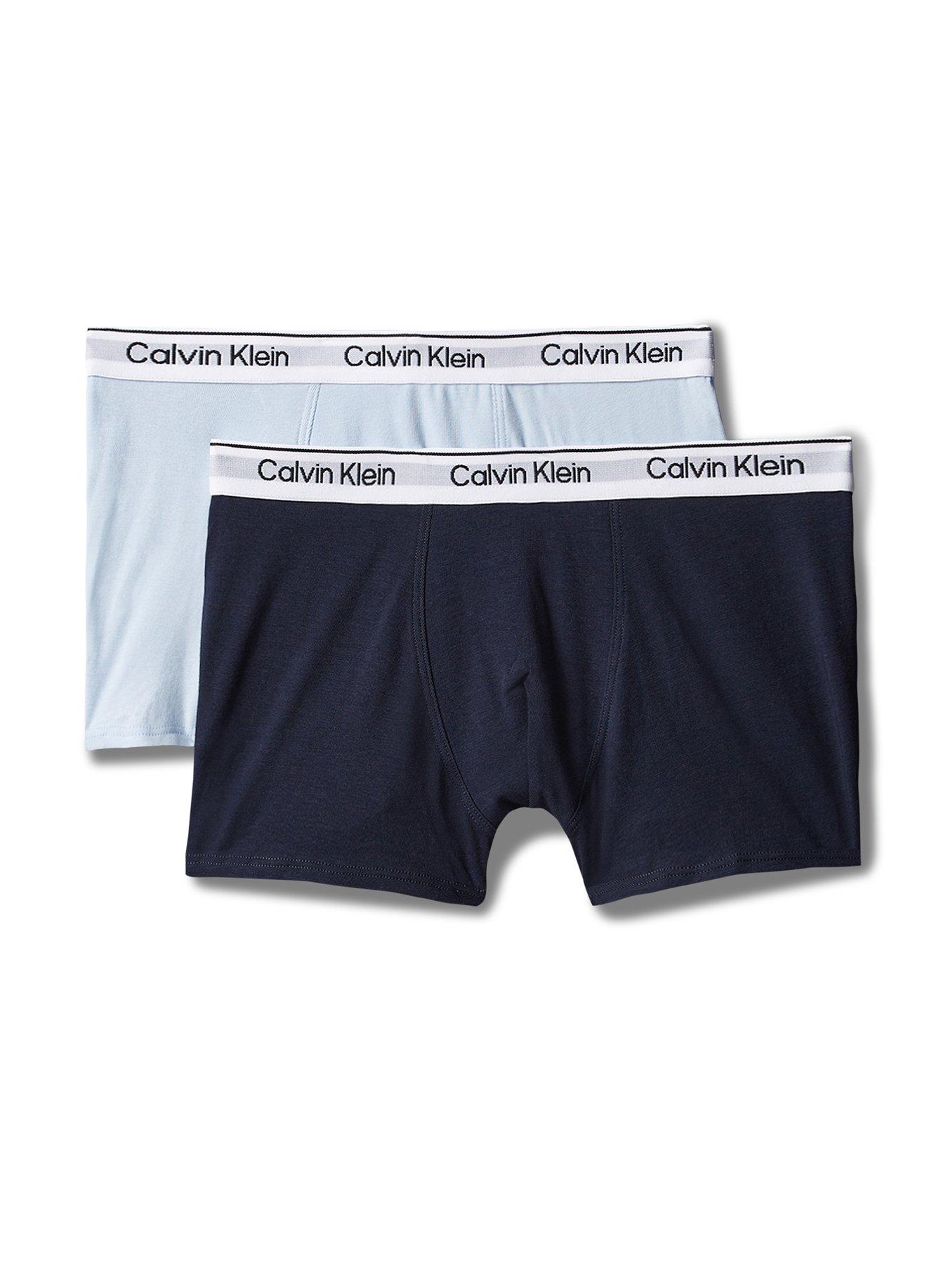 Image 1 of 2 of Calvin Klein Boys 2 Pack Modern Cotton Trunks - Multi