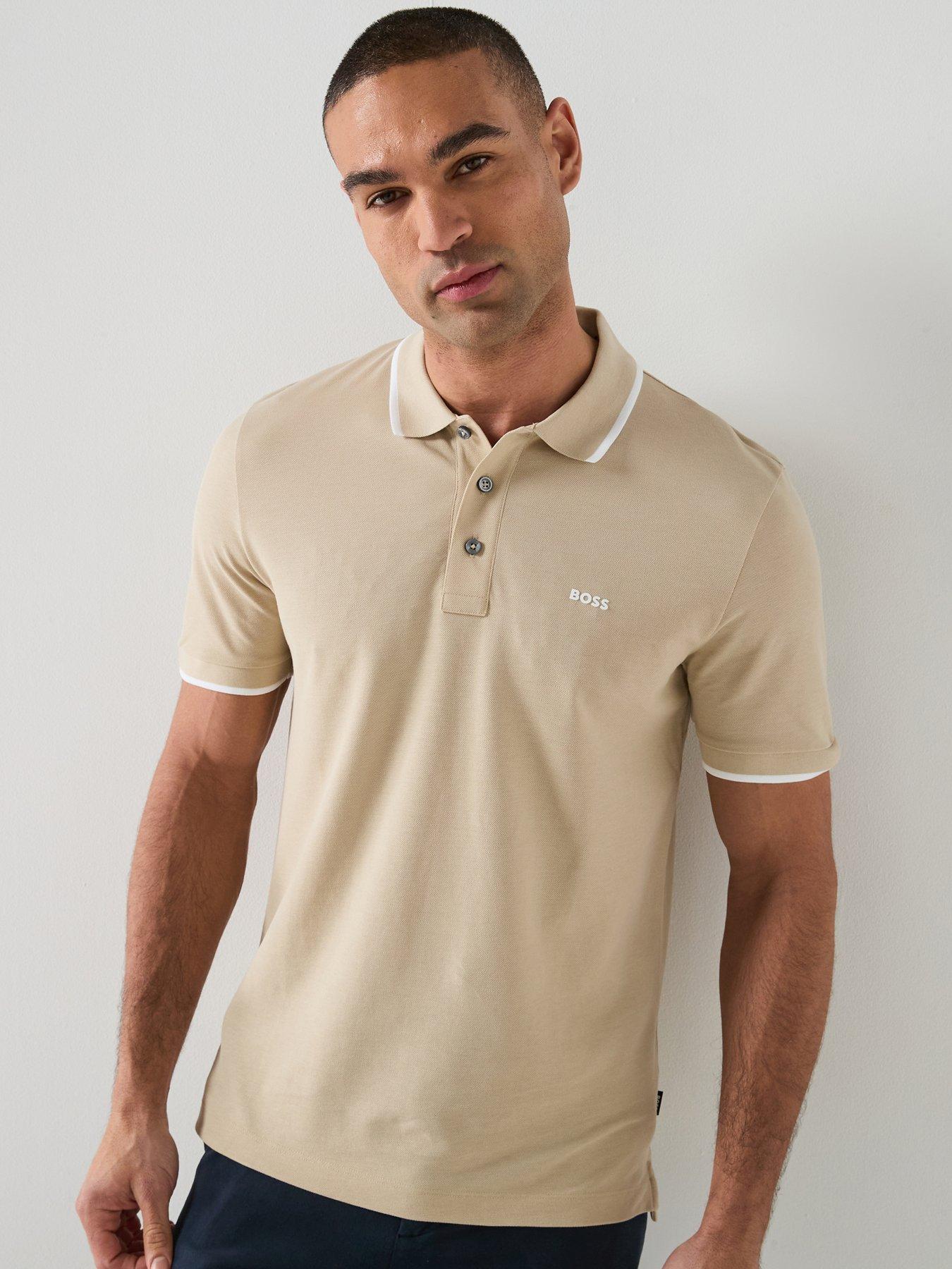 boss-parlay-190-regular-fit-pipe-trim-pique-polo-shirt-beige