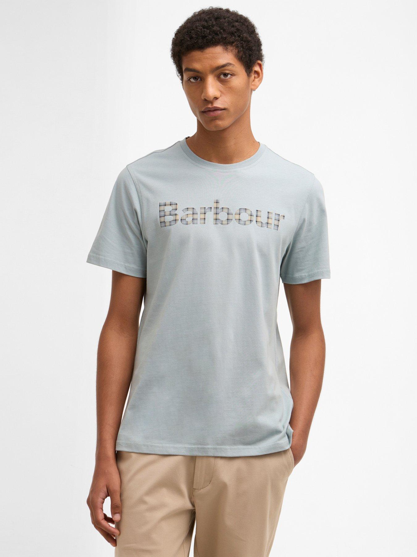 Barbour Kilnwick Tartan Logo T-Shirt - Blue