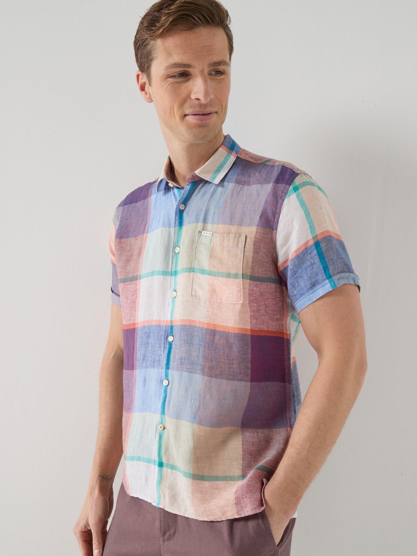 Image 1 of 4 of Barbour Bridford Checked Short Sleeve Shirt - Multi