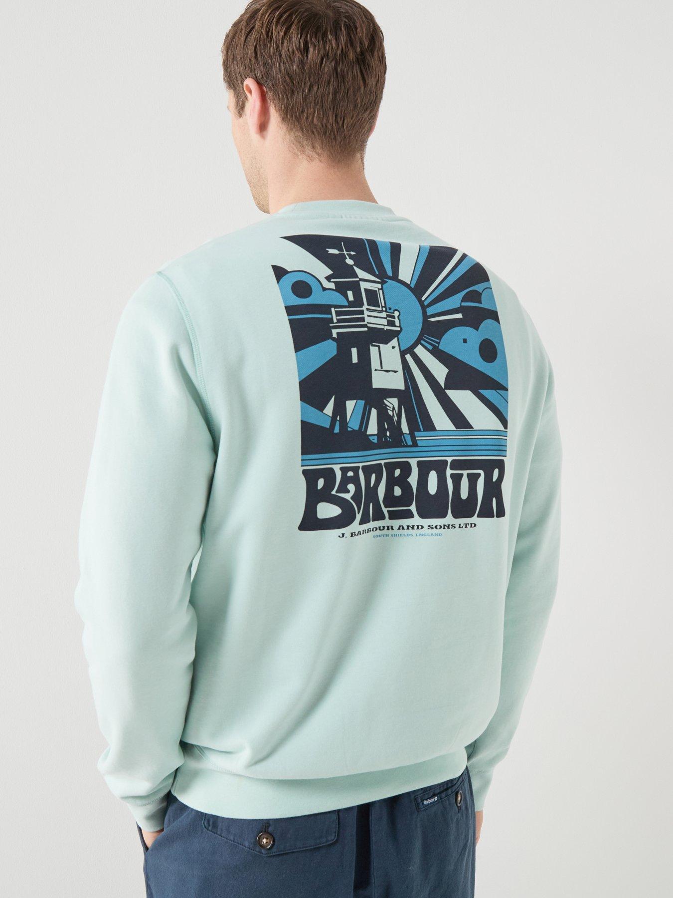 Barbour Livingstone Crew Neck Sweatshirt - Light Blue