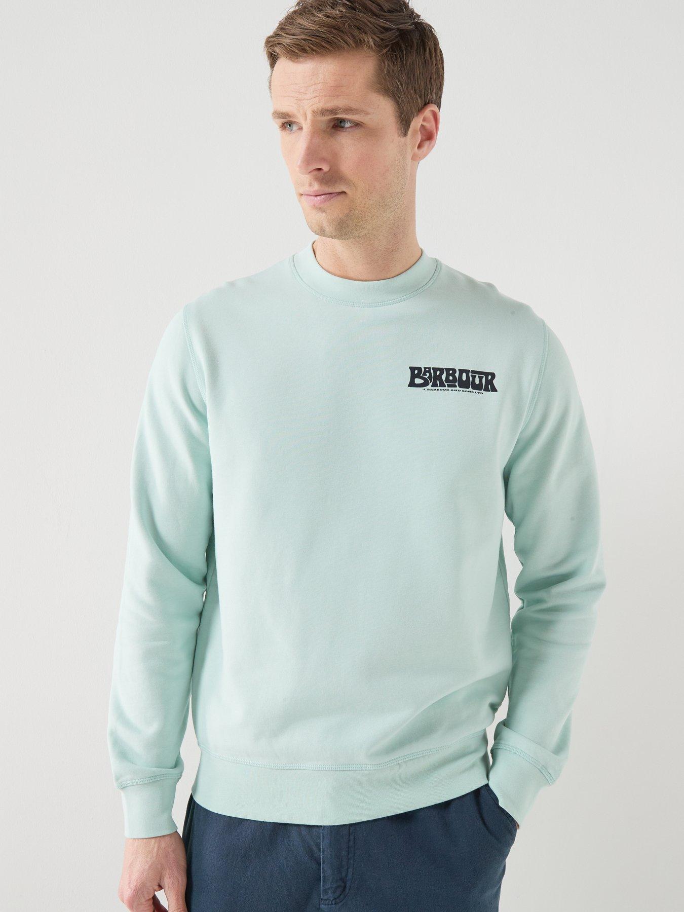 Image 2 of 6 of Barbour Livingstone Crew Neck Sweatshirt - Light Blue