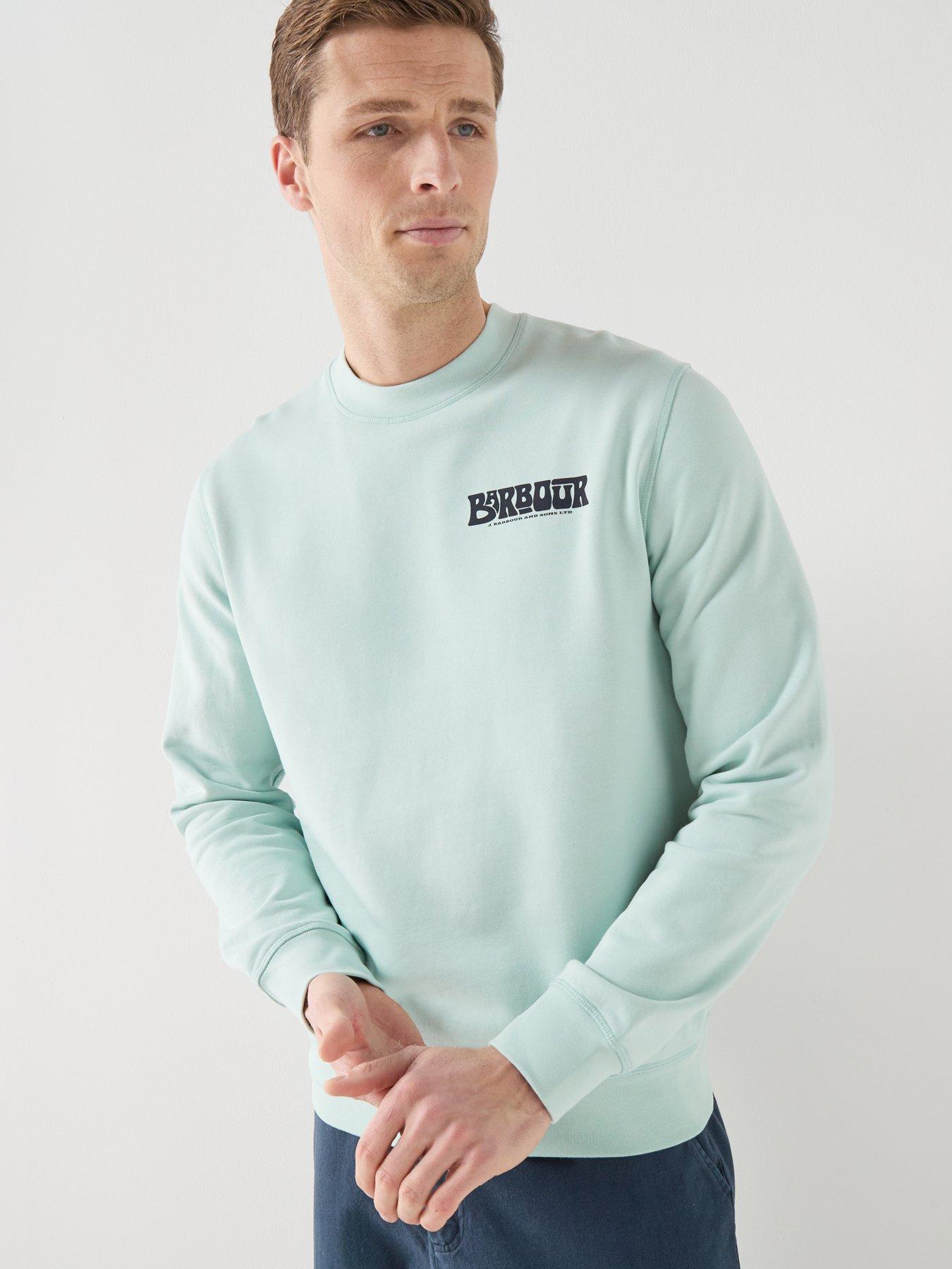 Image 5 of 6 of Barbour Livingstone Crew Neck Sweatshirt - Light Blue