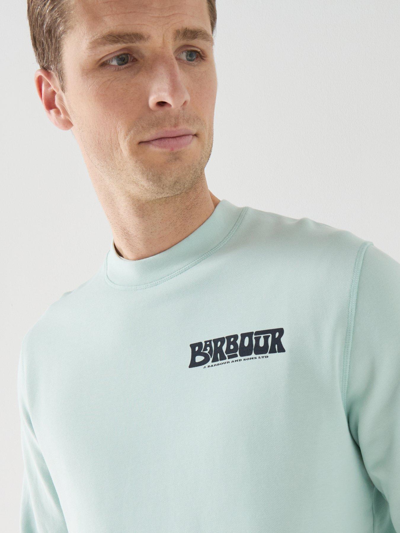 Image 6 of 6 of Barbour Livingstone Crew Neck Sweatshirt - Light Blue