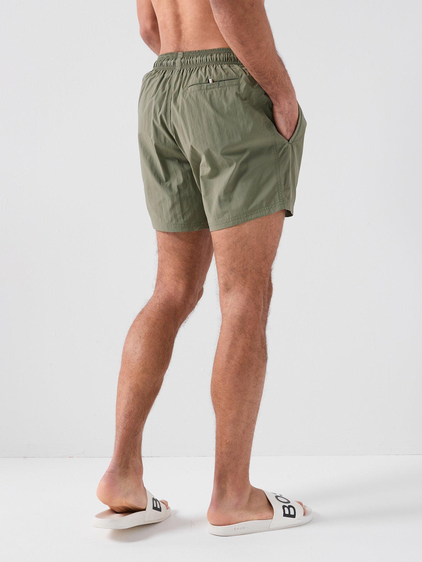 Image 2 of 5 of BOSS Octopus Swim Shorts - Dark Green