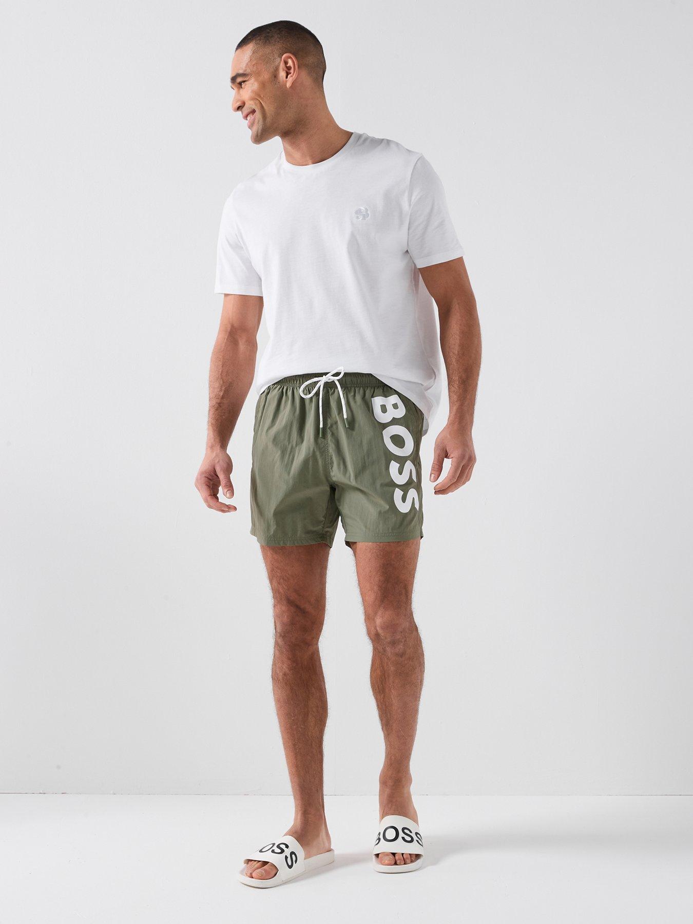 Image 3 of 5 of BOSS Octopus Swim Shorts - Dark Green