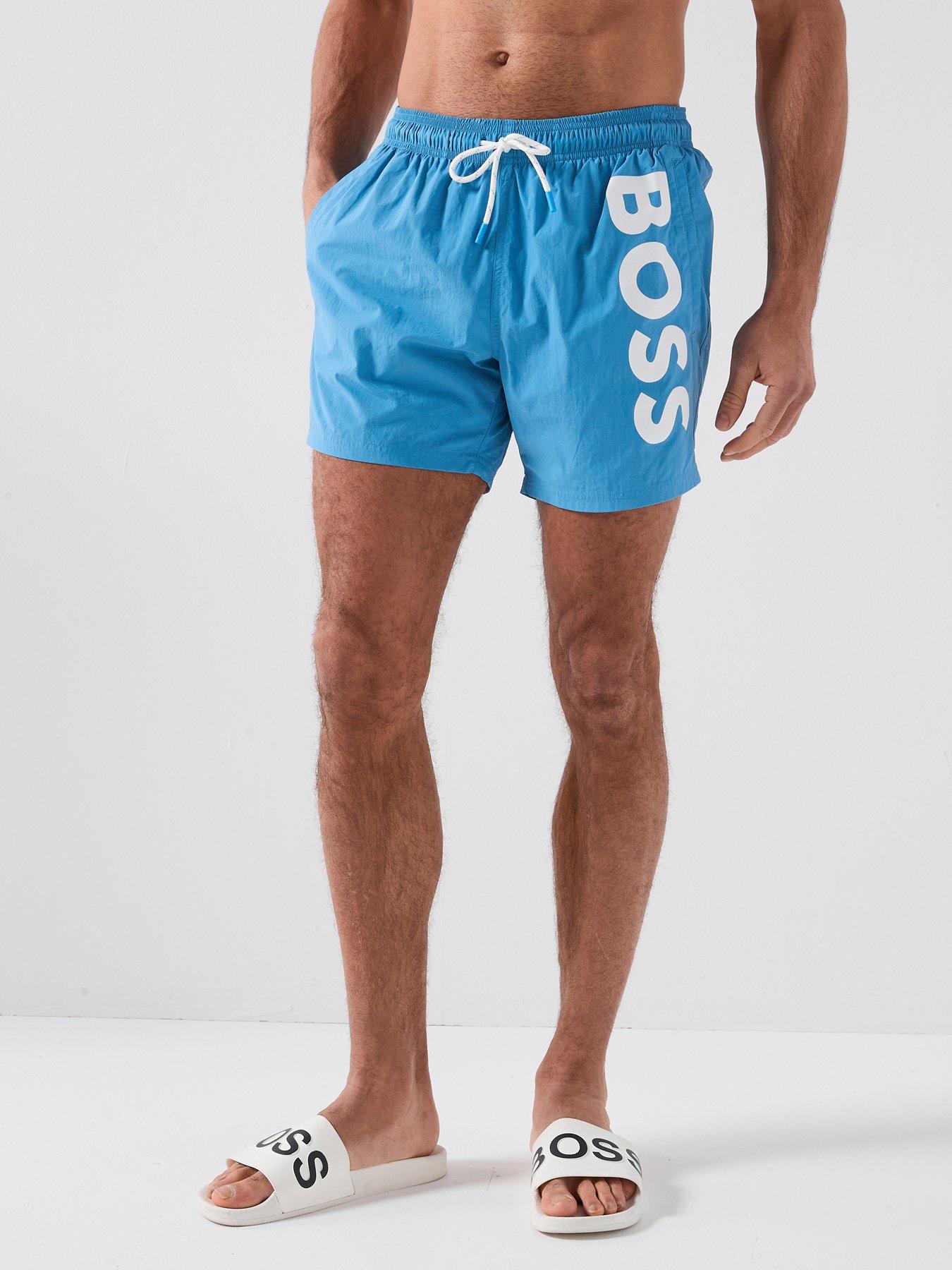 Image 1 of 5 of BOSS Octopus Swim Shorts - Aqua