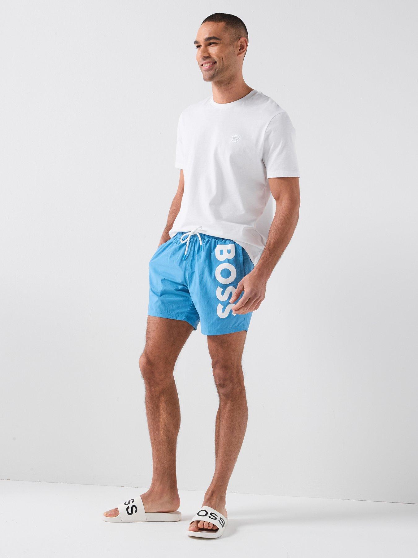 Image 3 of 5 of BOSS Octopus Swim Shorts - Aqua