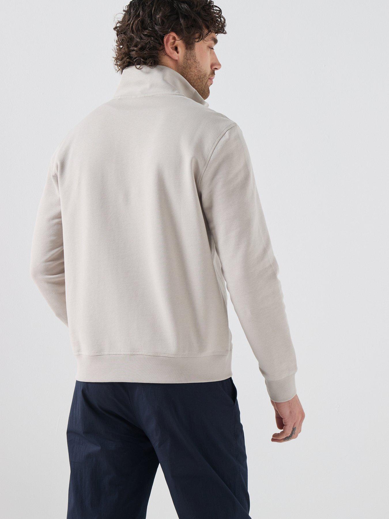 Image 2 of 6 of BOSS Zetrust 1/4 Zip Sweat - Light Grey