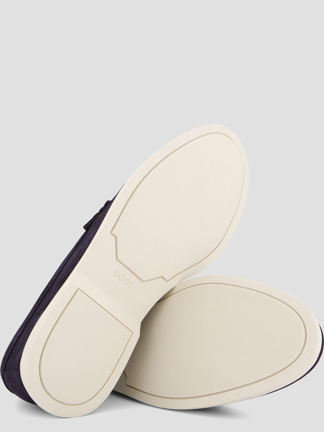 Image 4 of 7 of BOSS Sienne Suede Casual Loafers - Navy